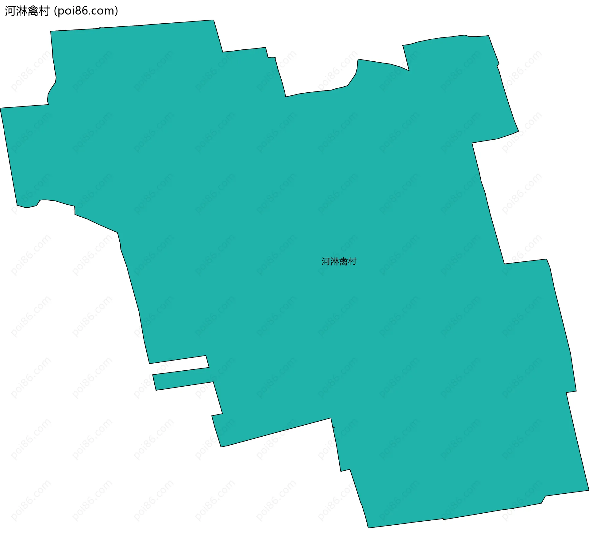 河淋禽村边界地图