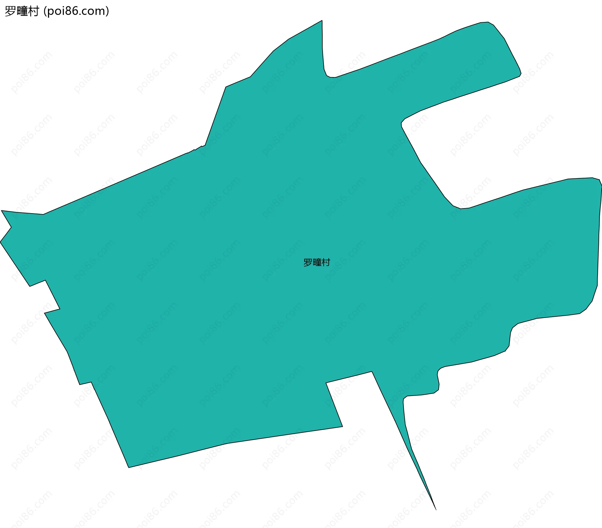 罗疃村边界地图