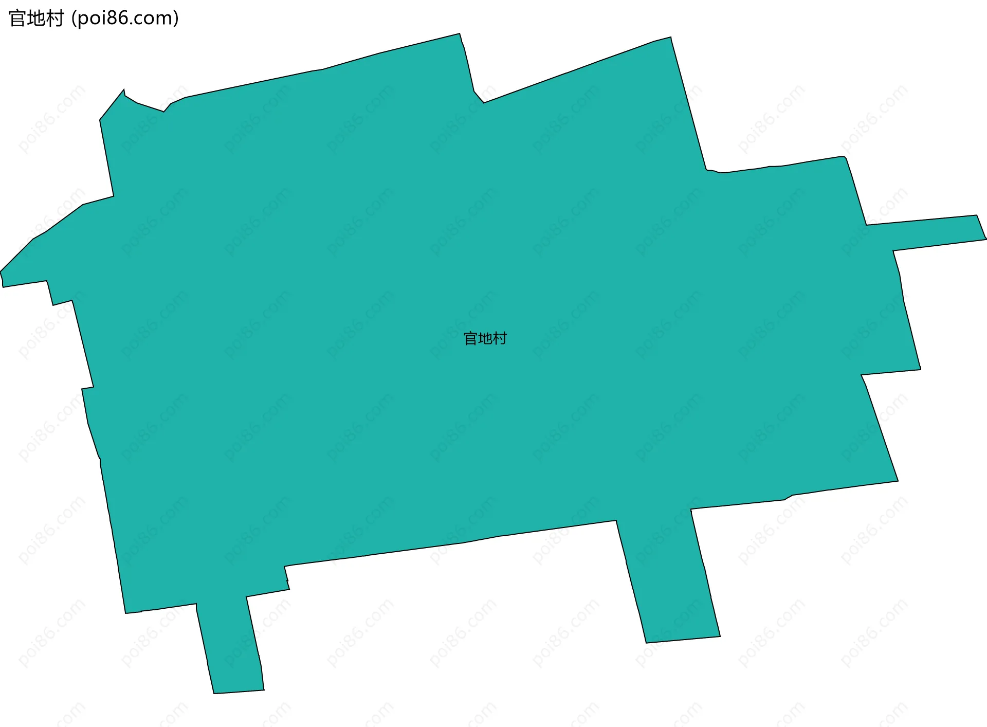 官地村边界地图