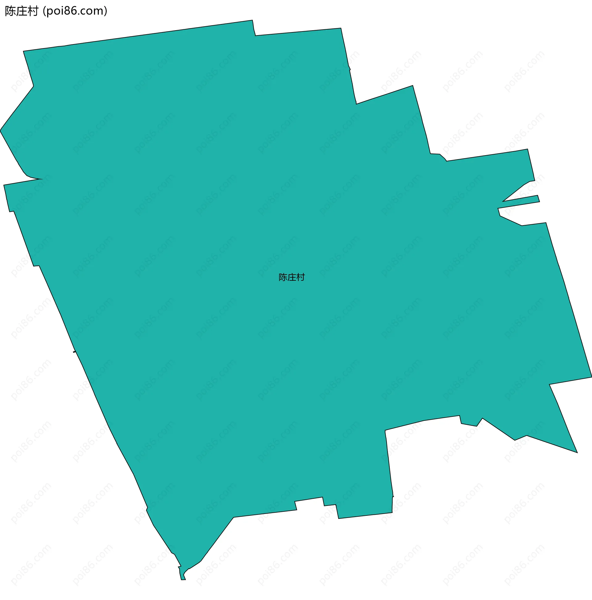 陈庄村边界地图