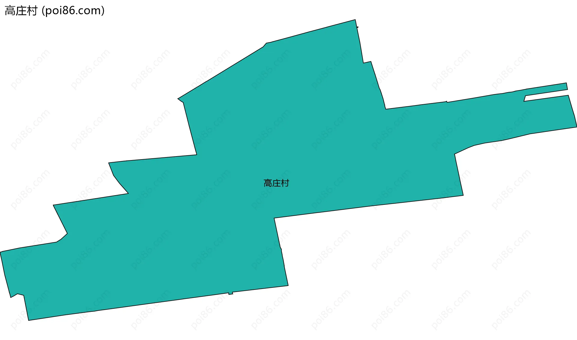 高庄村边界地图