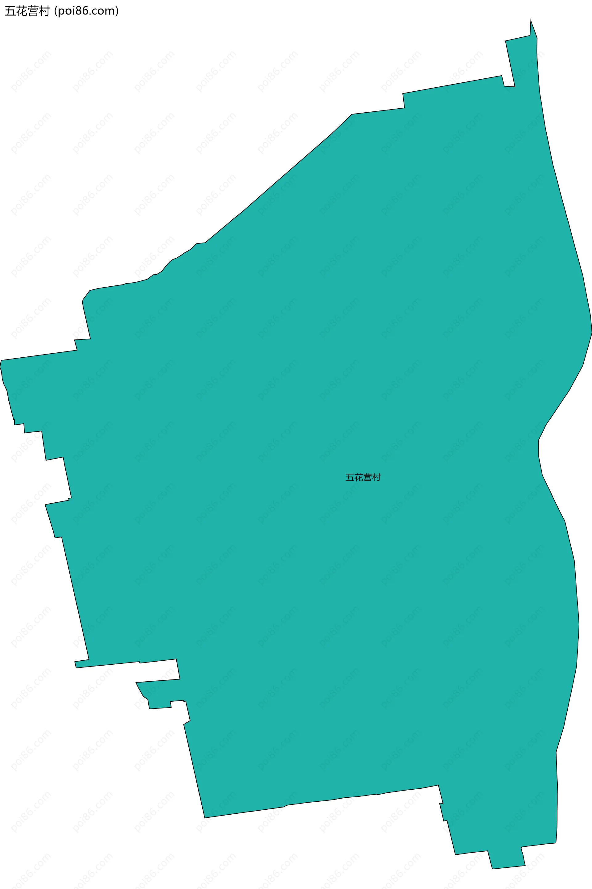 五花营村边界地图