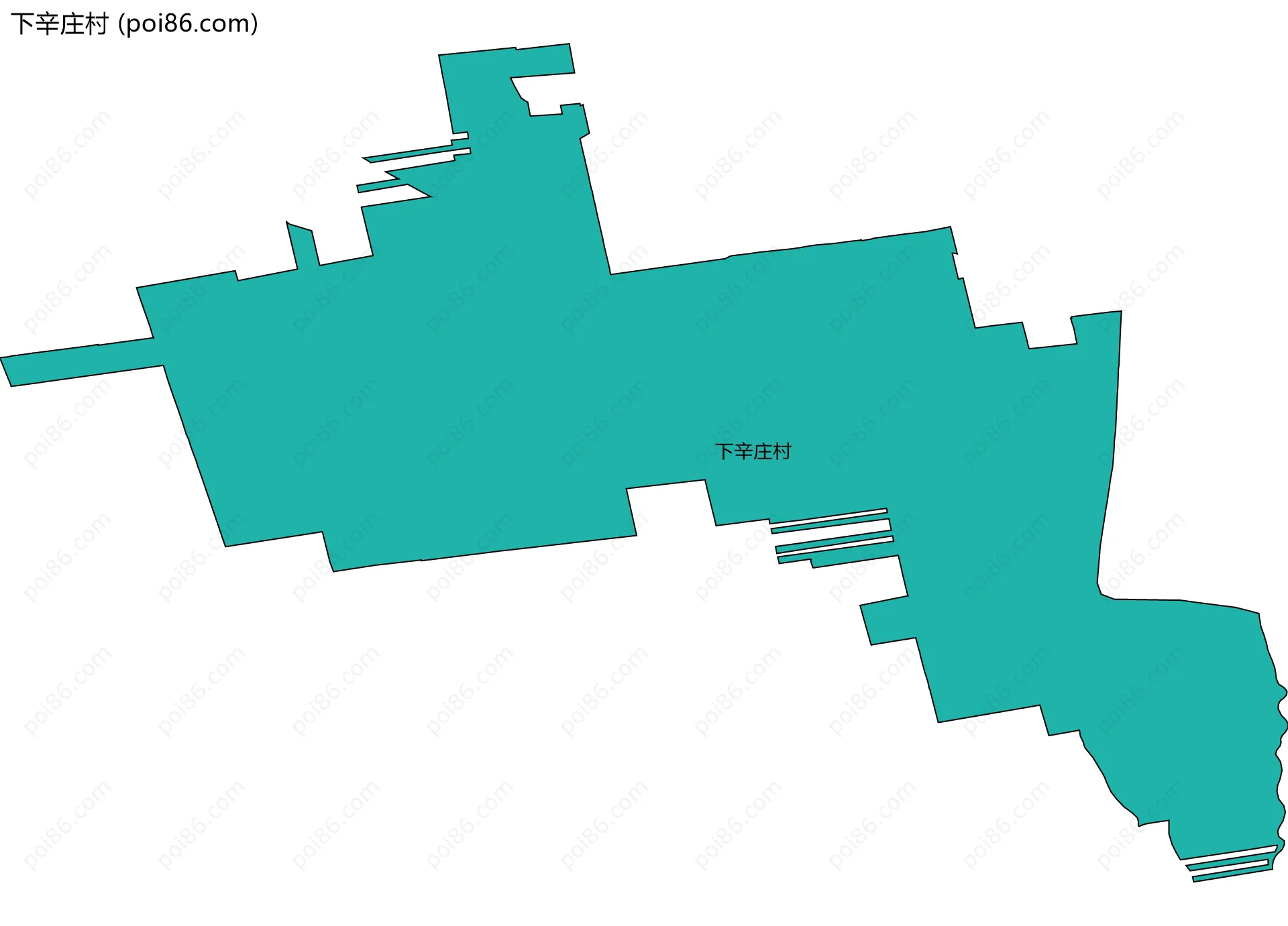 下辛庄村边界地图
