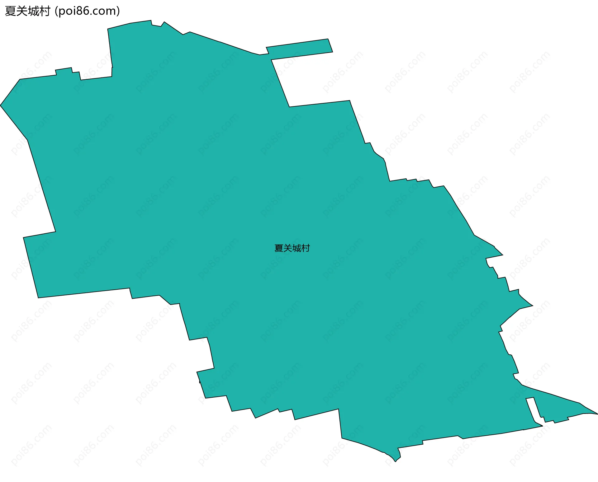 夏关城村边界地图