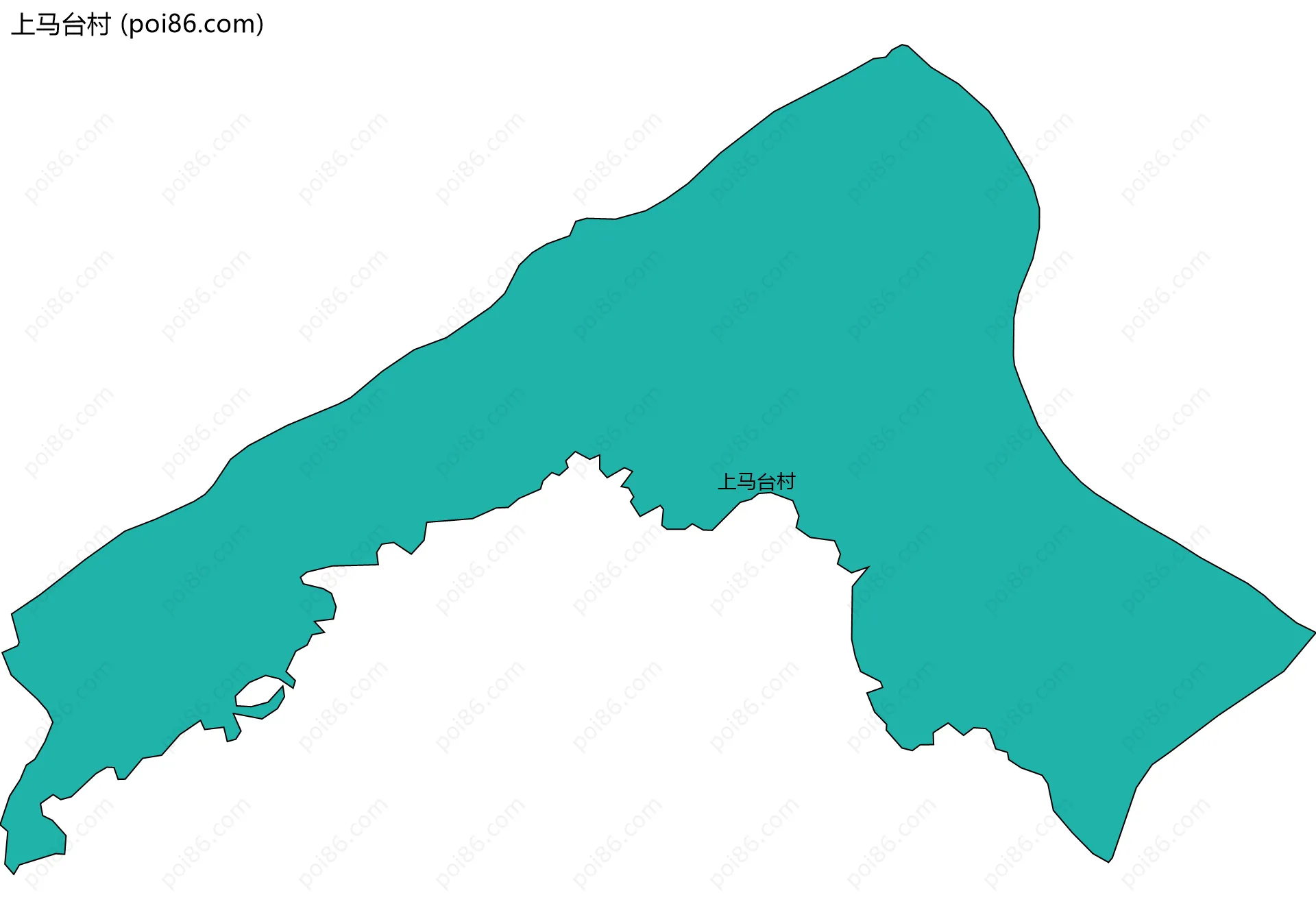 上马台村边界地图