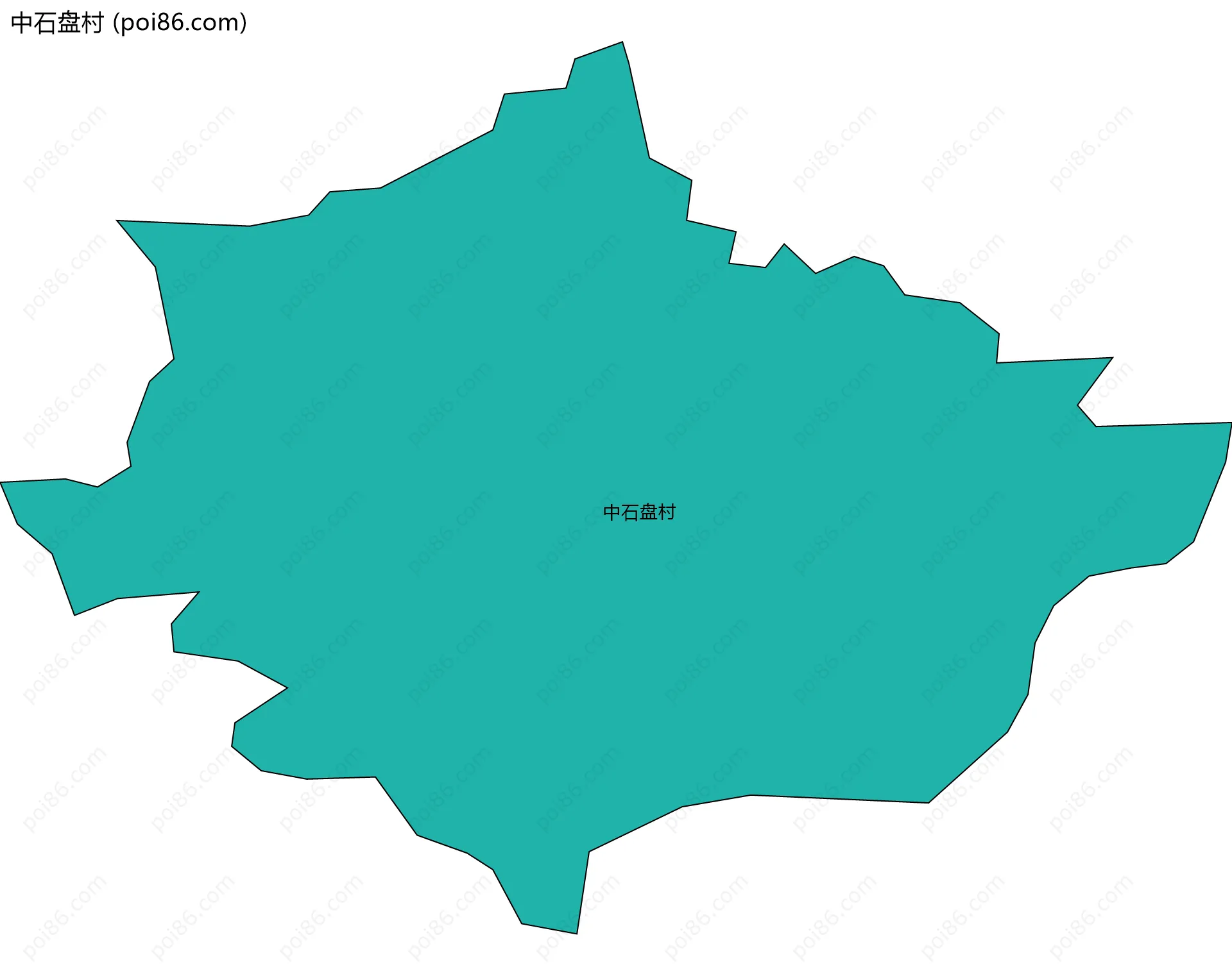 中石盘村边界地图