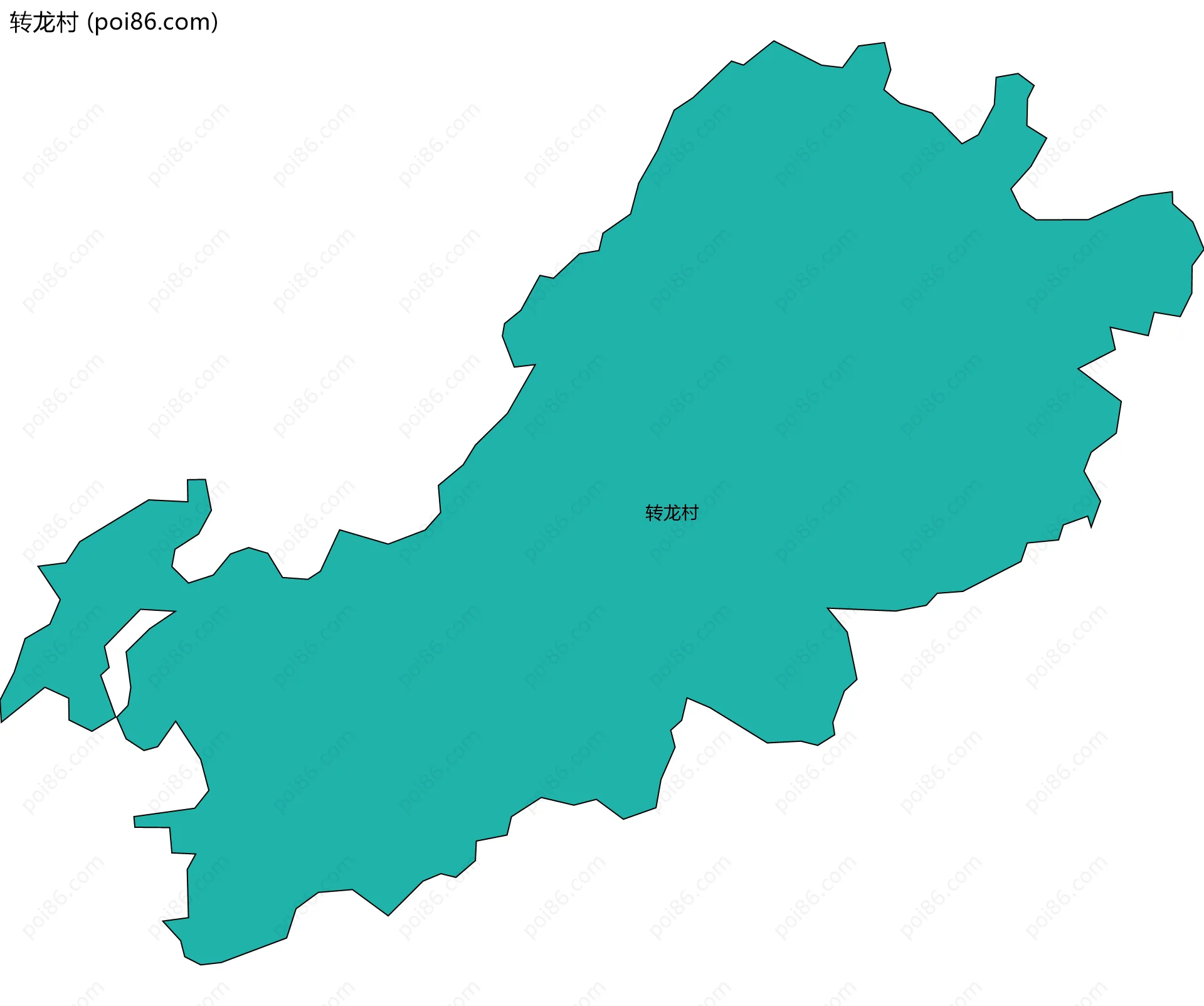 转龙村边界地图