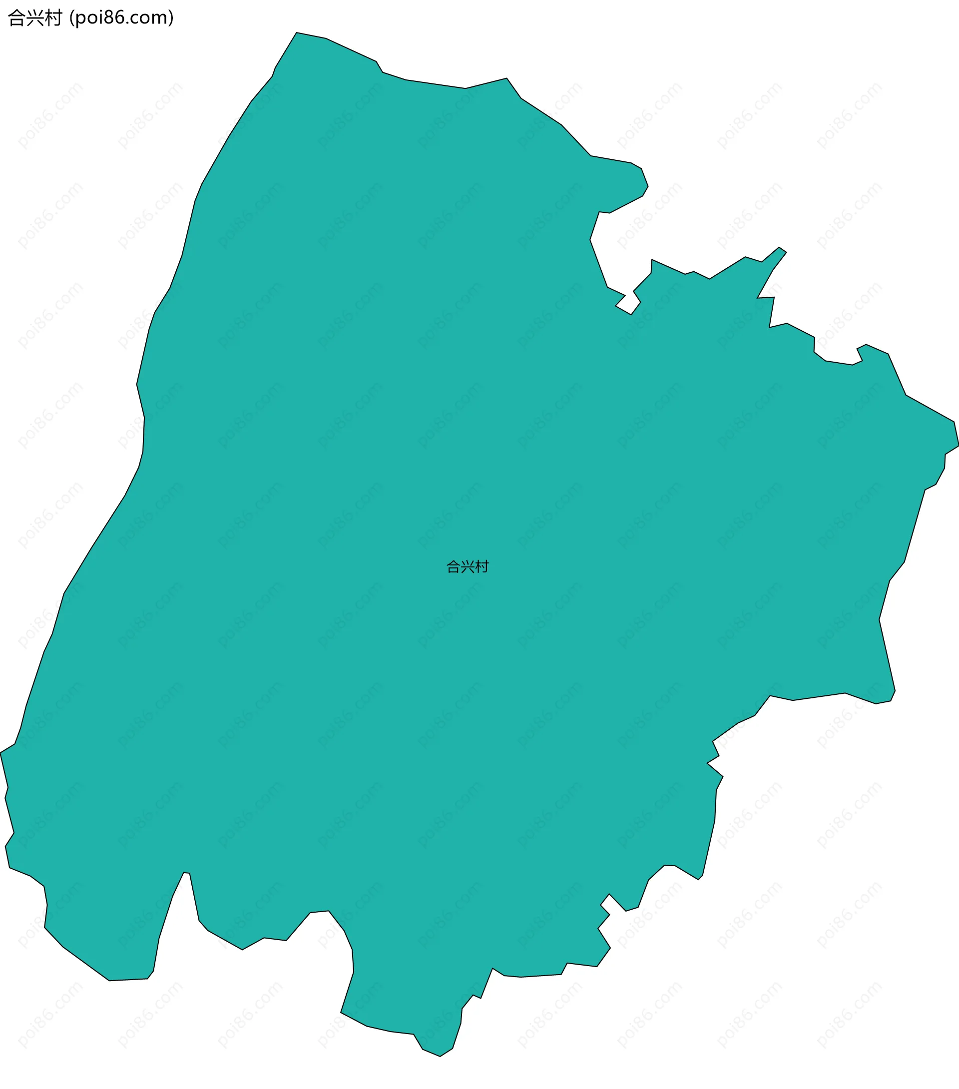 合兴村边界地图