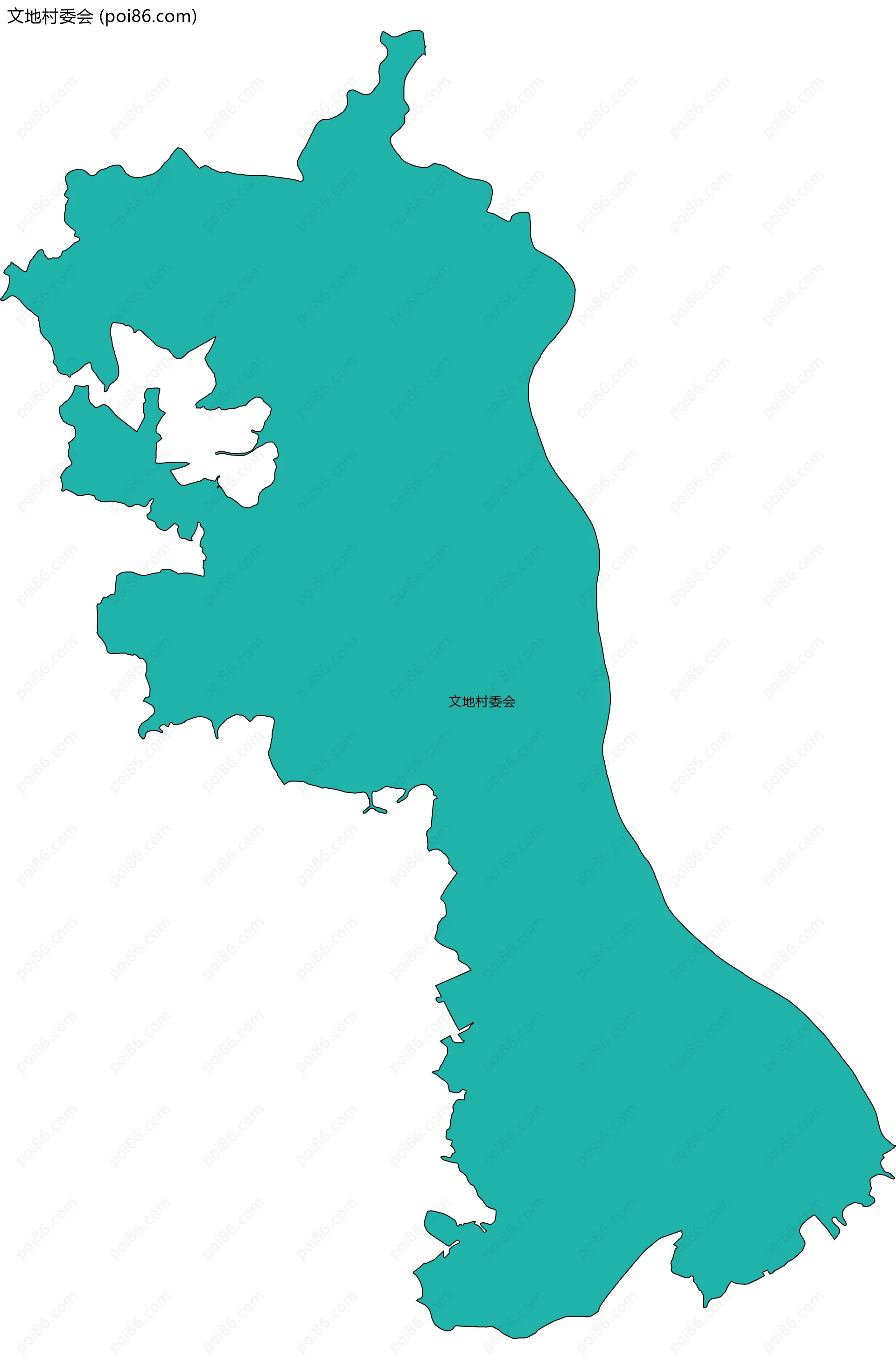 文地村委会边界地图