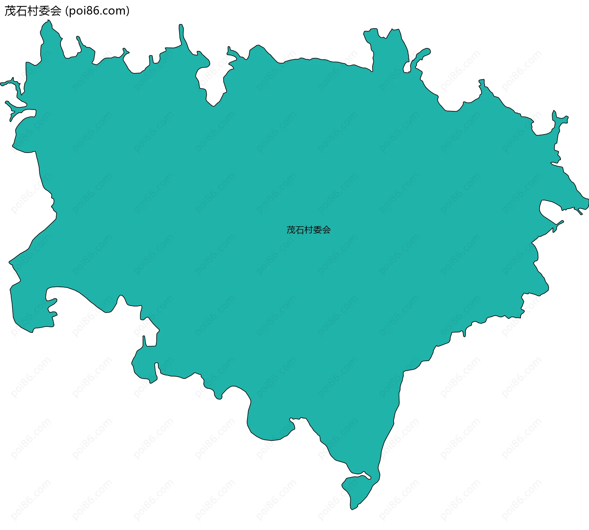 茂石村委会边界地图