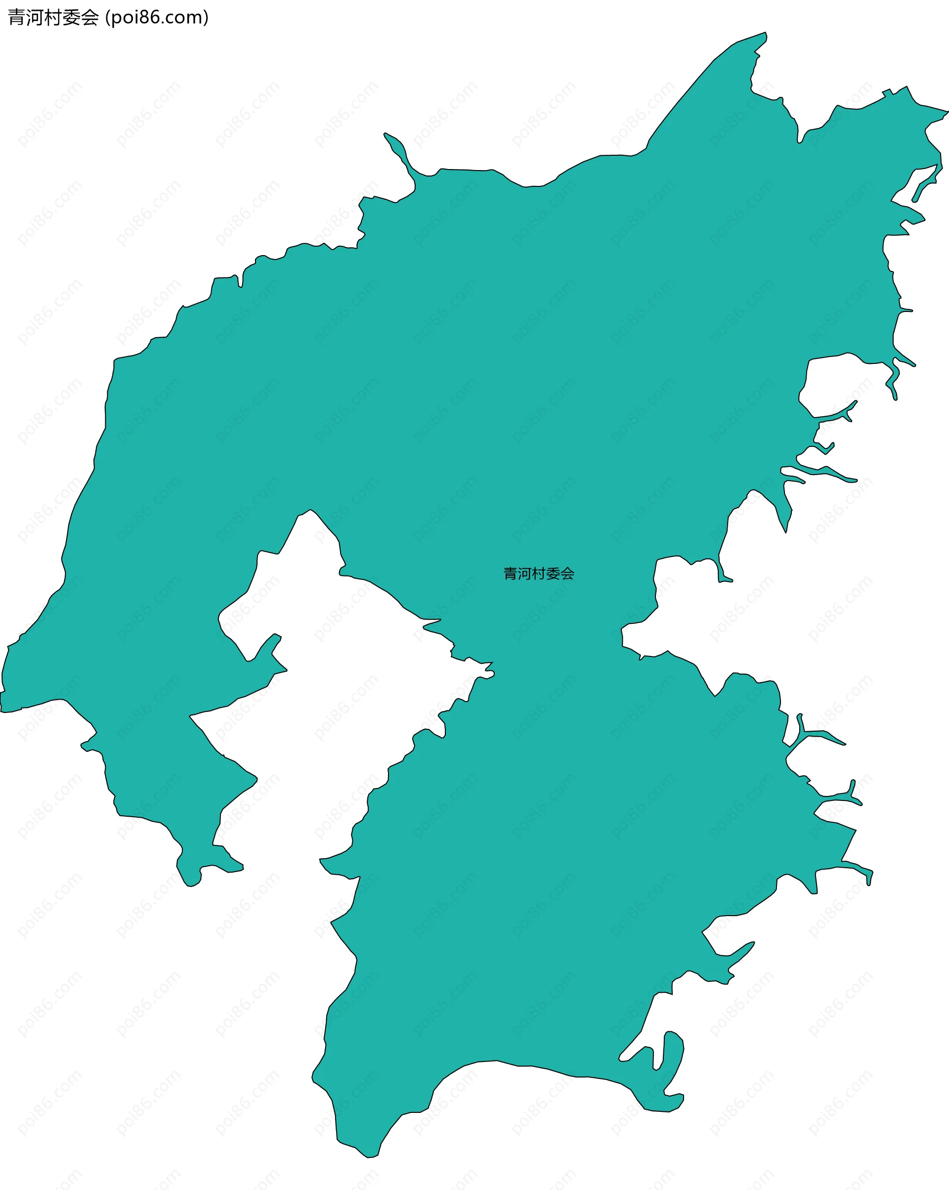 青河村委会边界地图