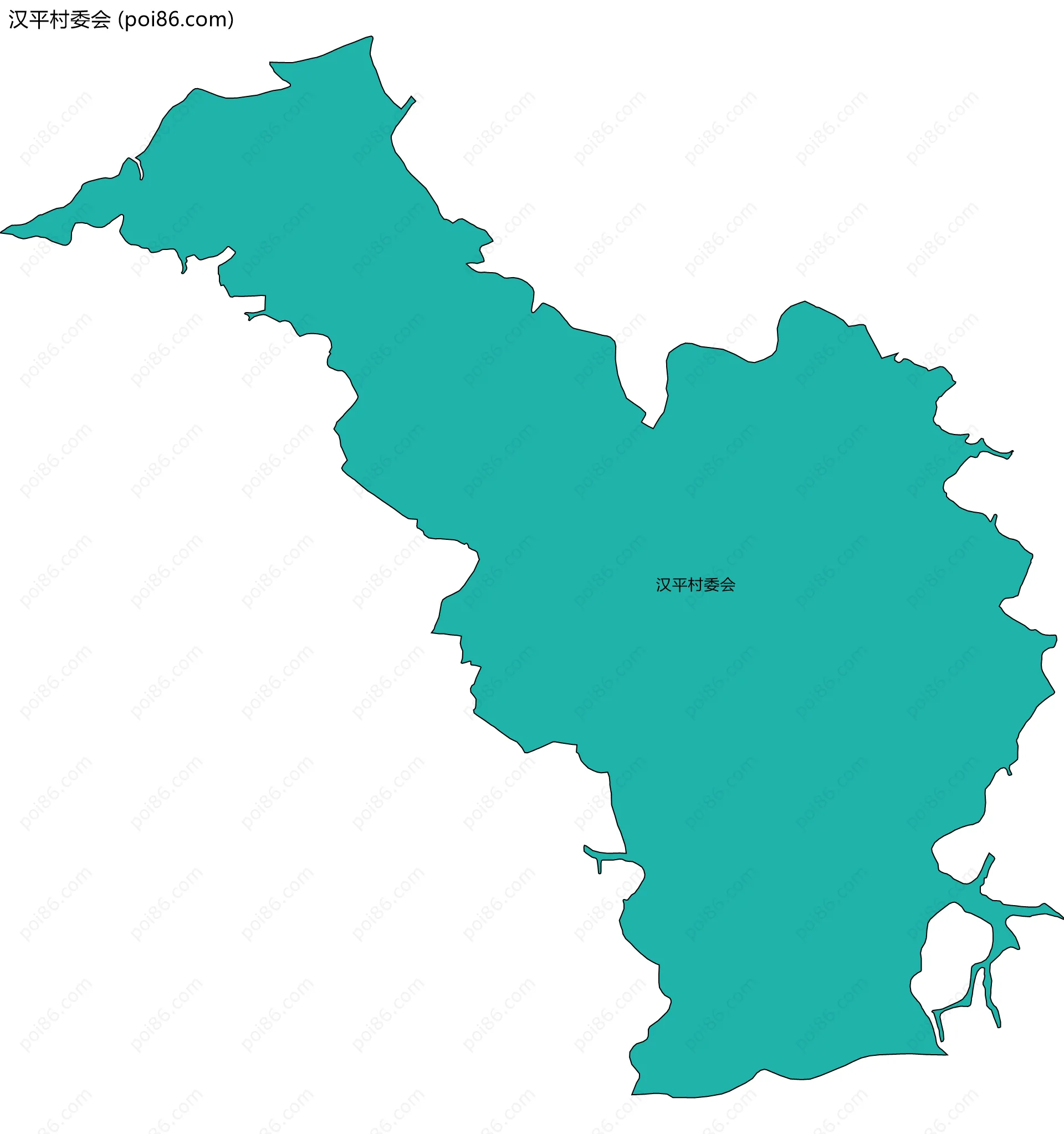 汉平村委会边界地图