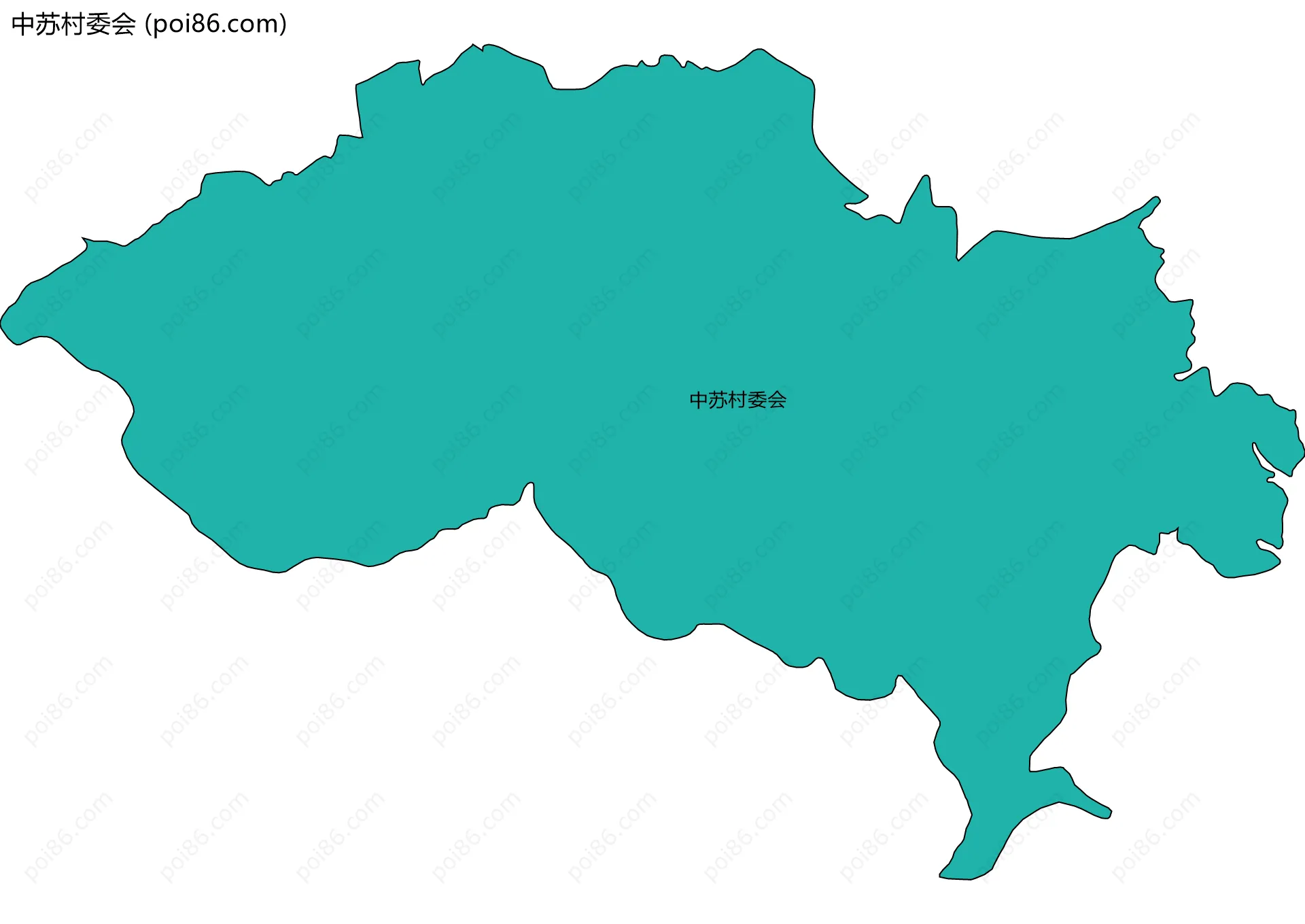 中苏村委会边界地图
