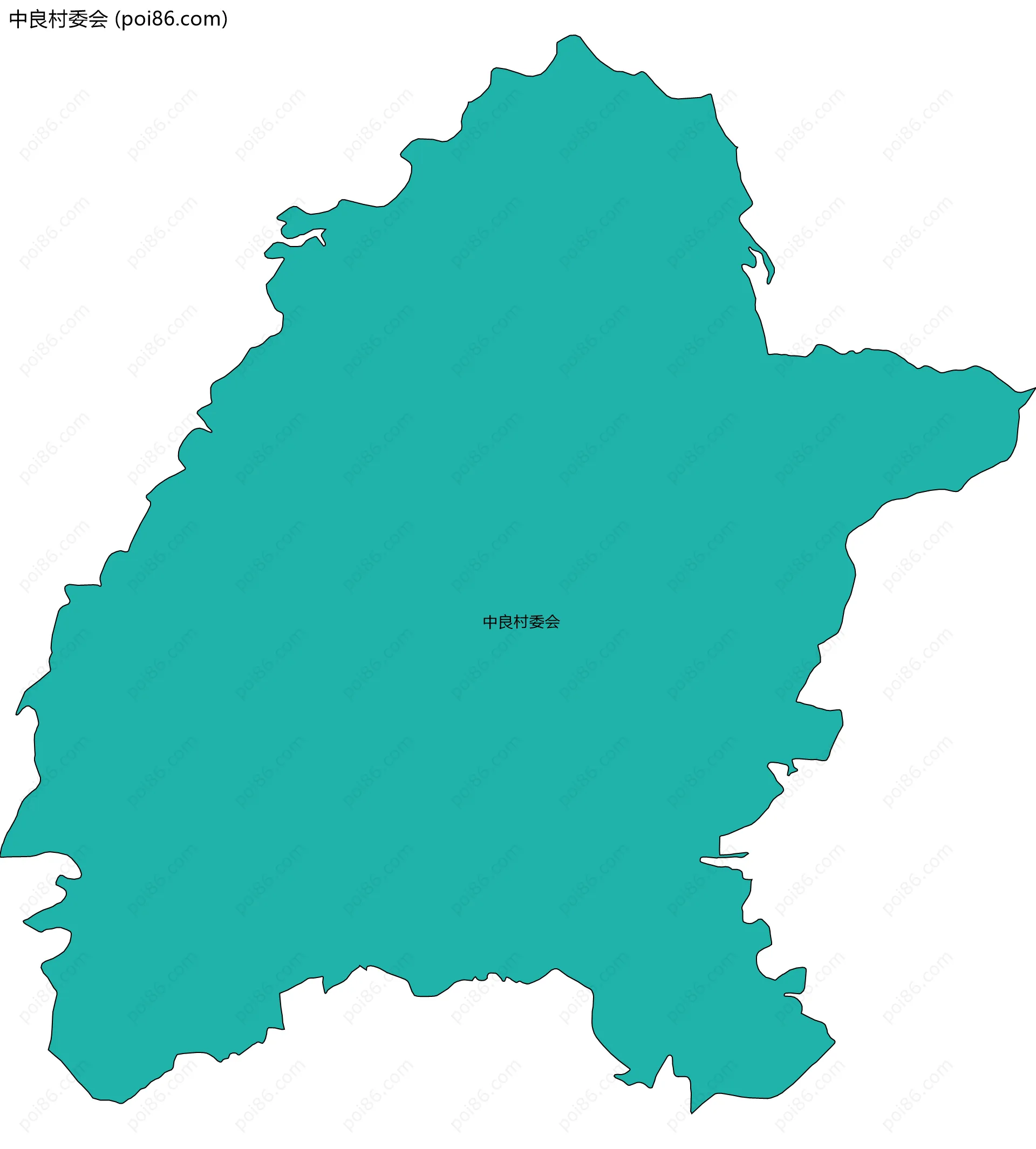 中良村委会边界地图