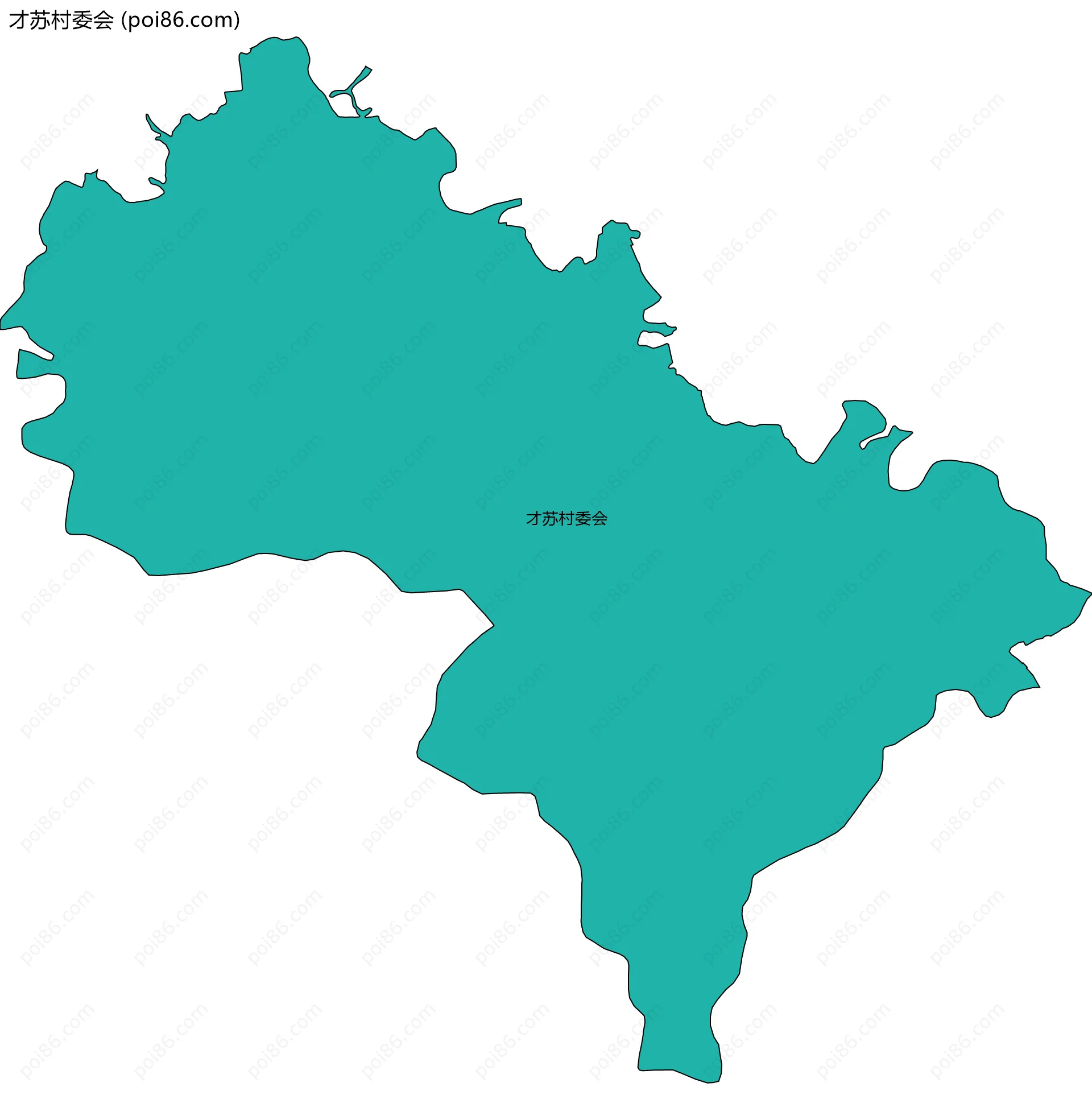 才苏村委会边界地图