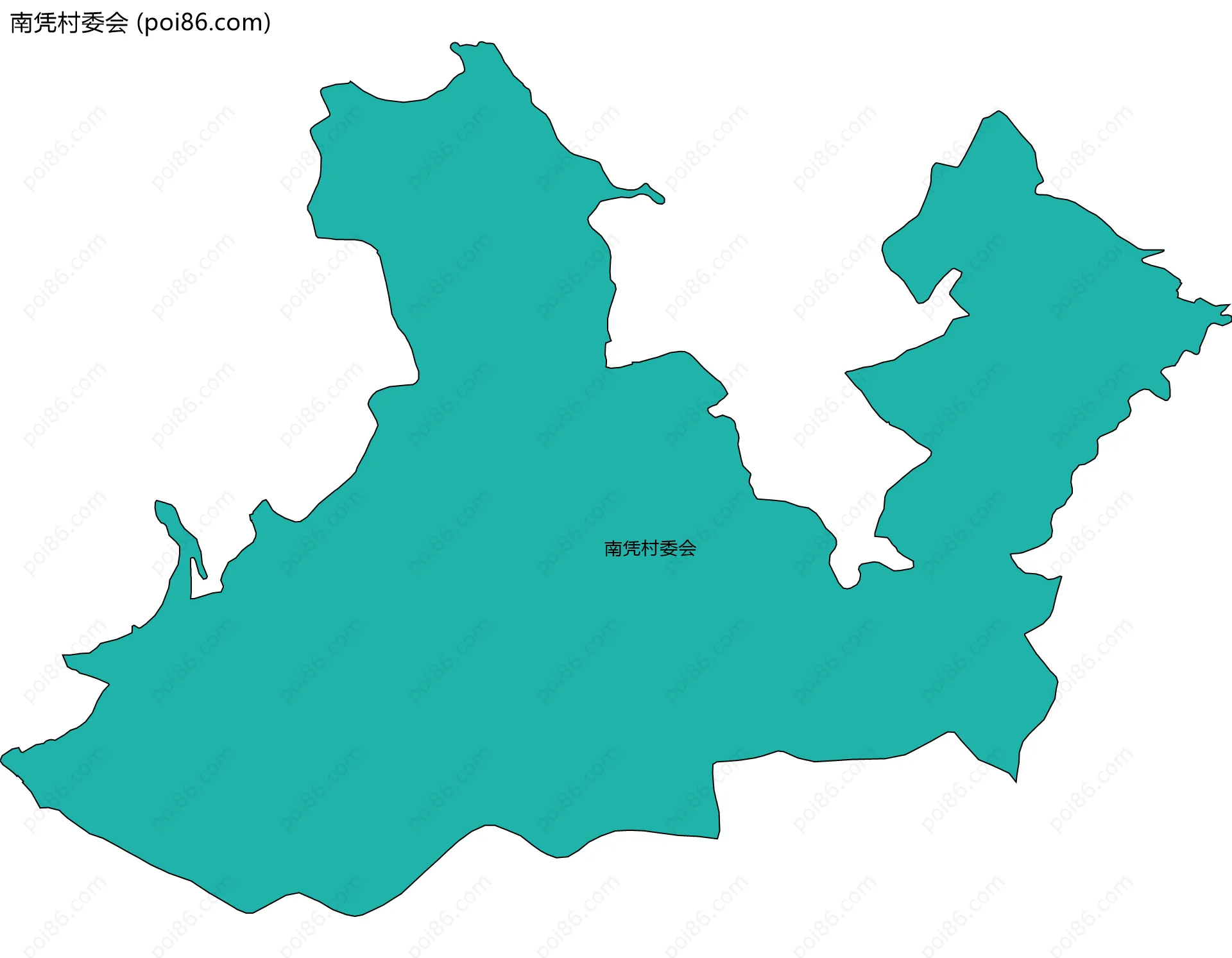 南凭村委会边界地图