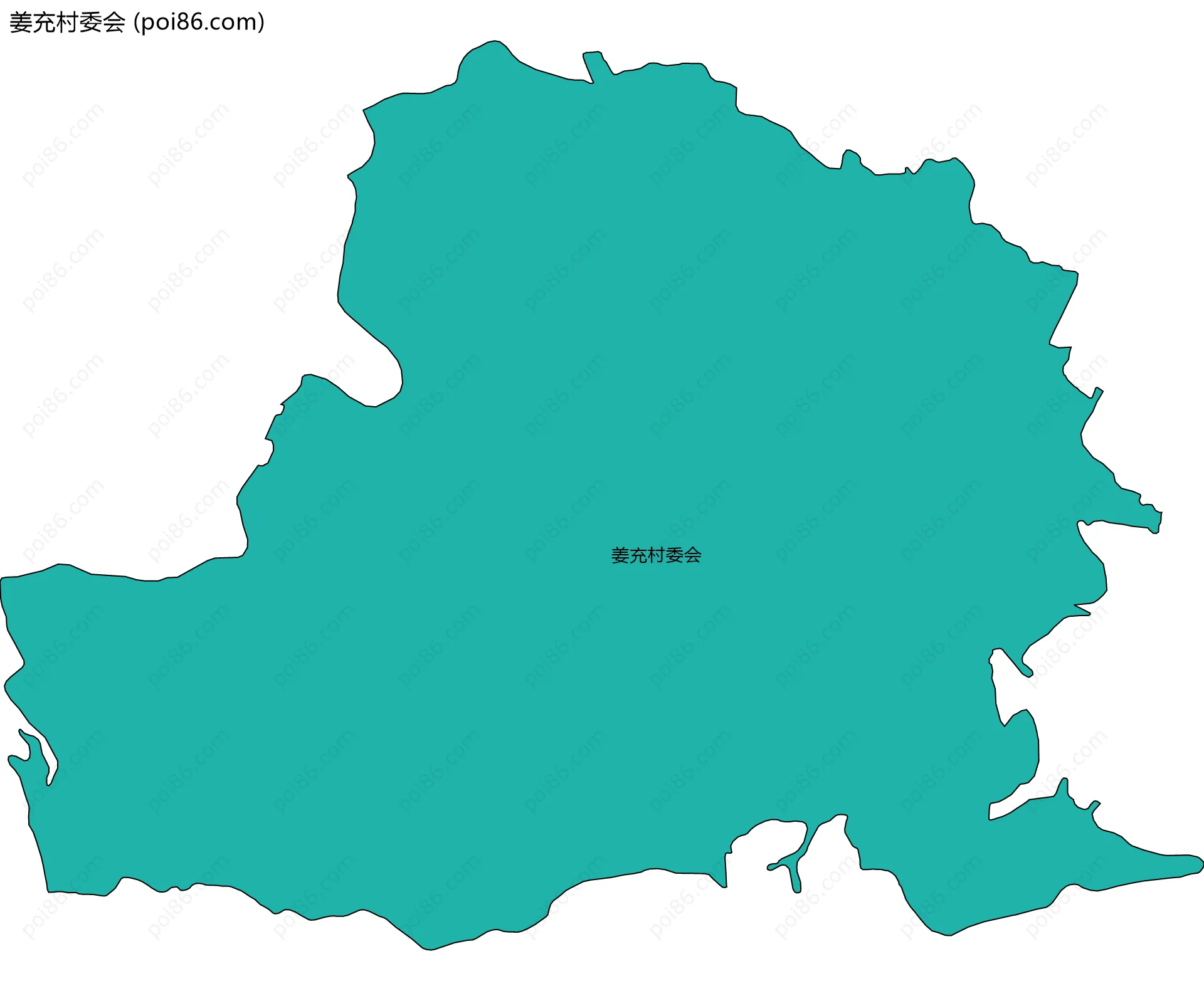 姜充村委会边界地图