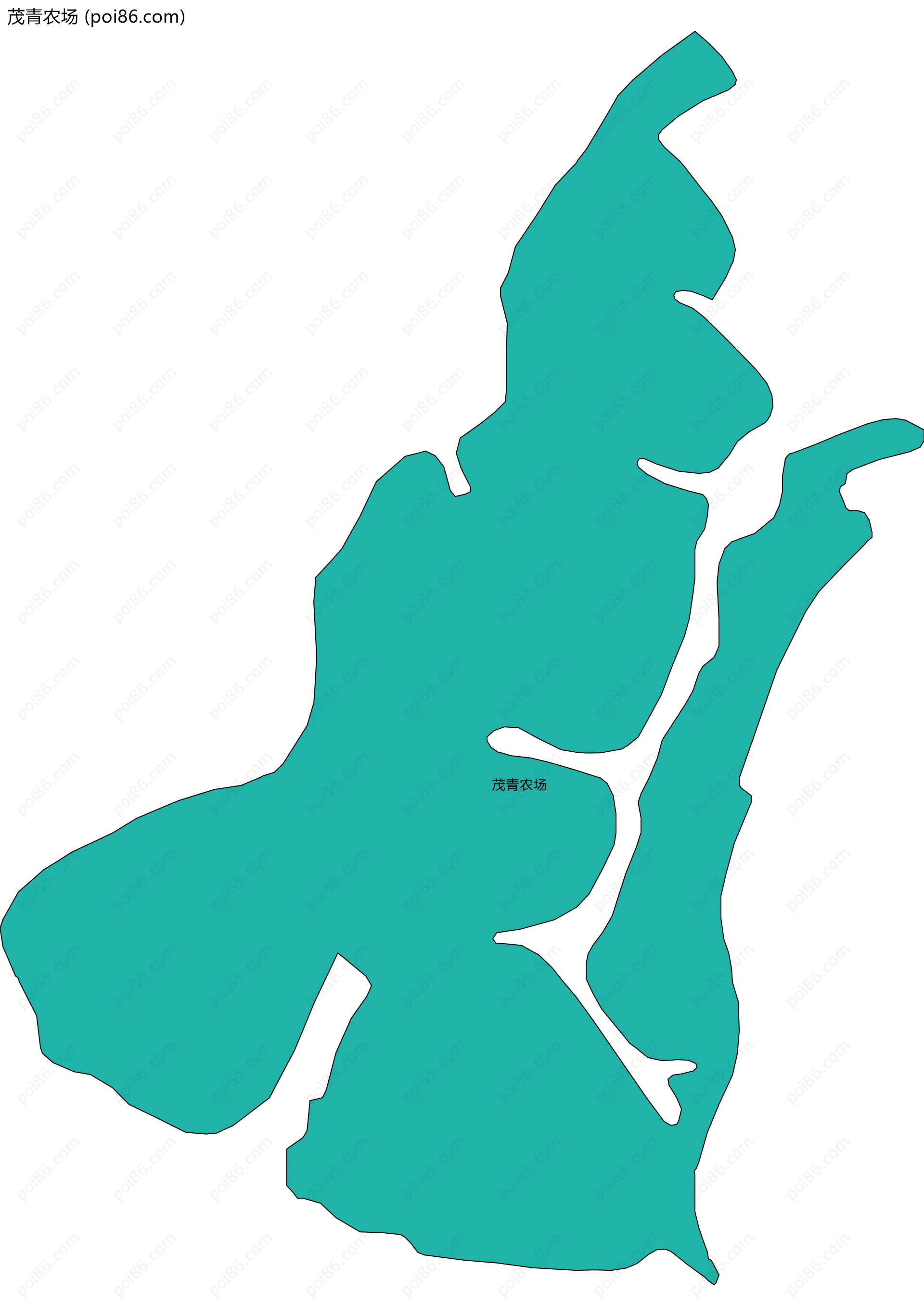 茂青农场边界地图