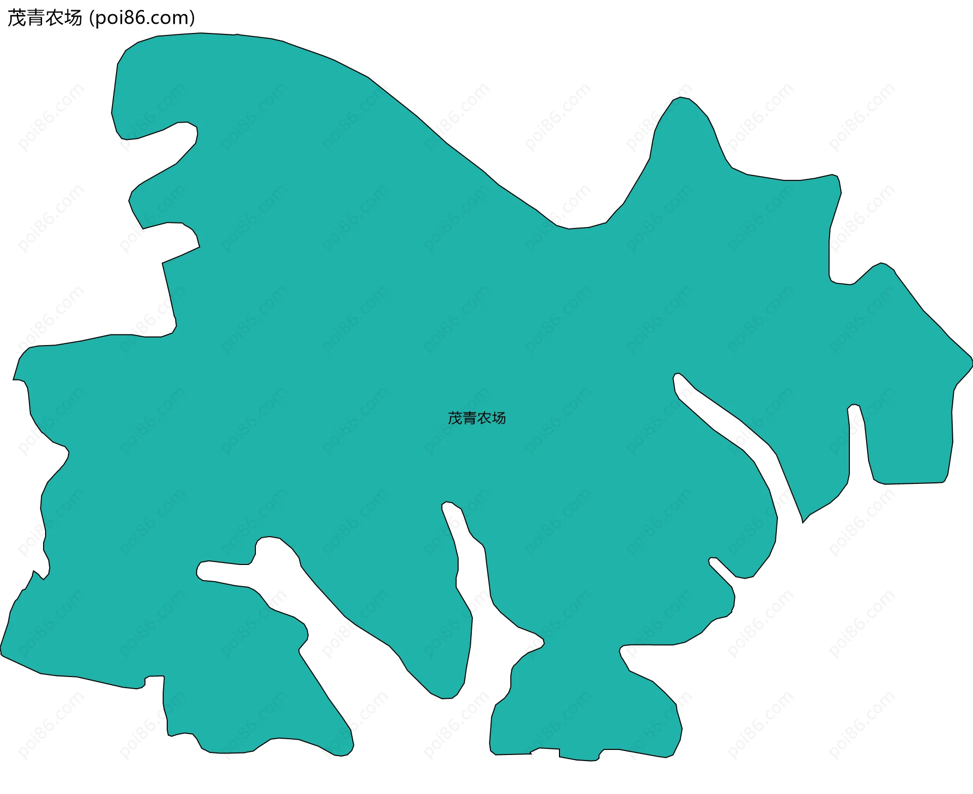 茂青农场边界地图