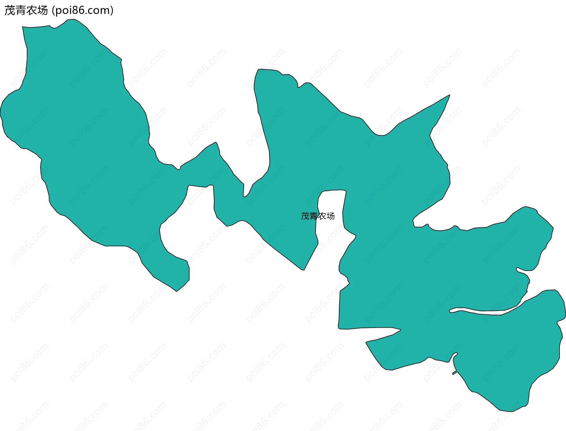 茂青农场边界地图
