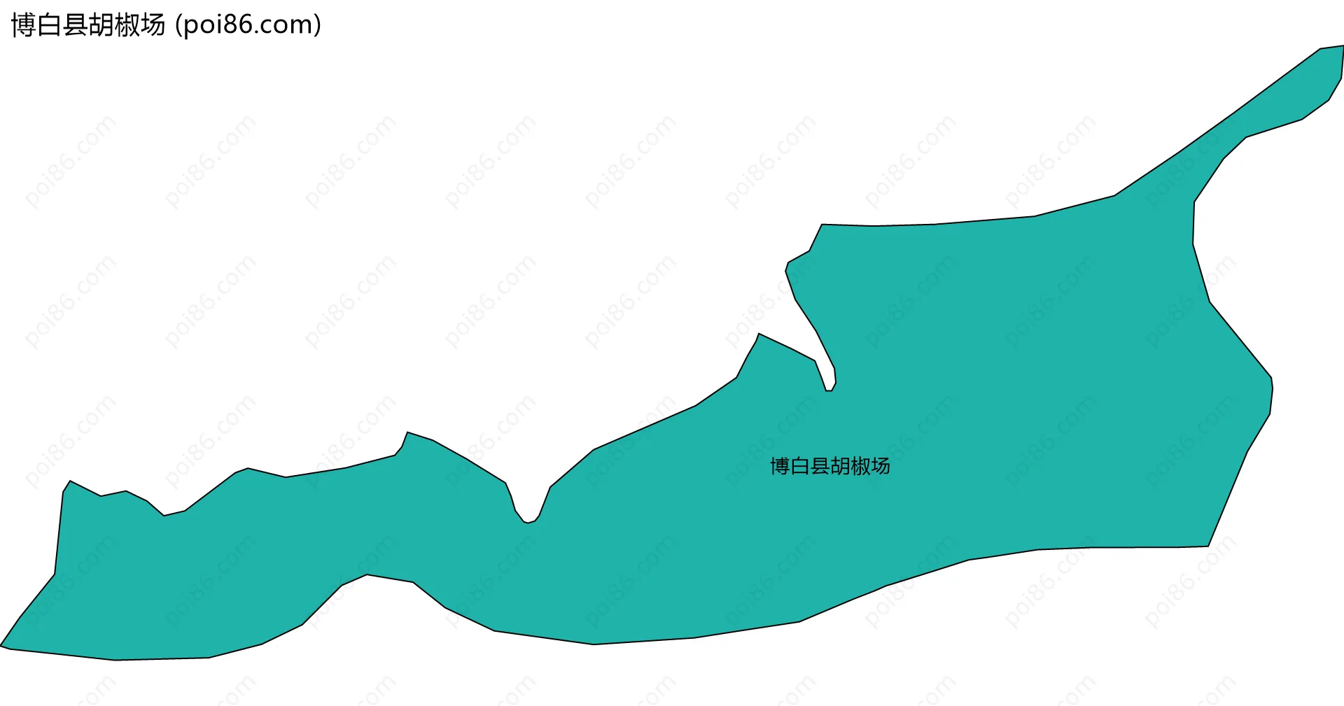 博白县胡椒场边界地图