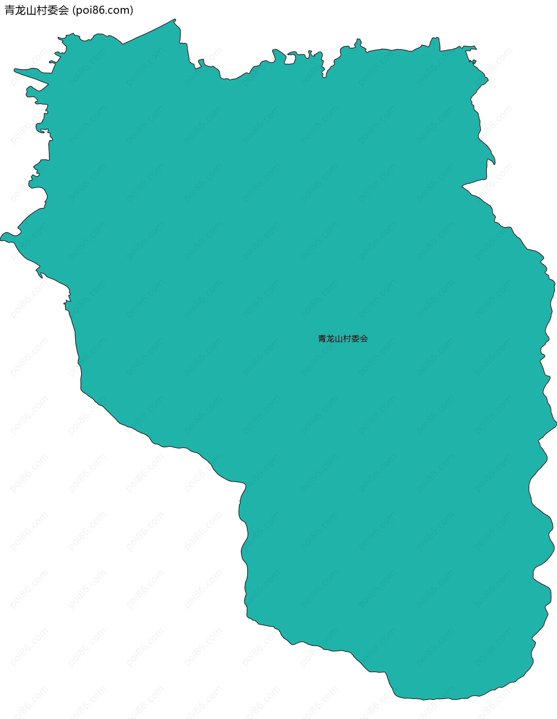 青龙山村委会边界地图