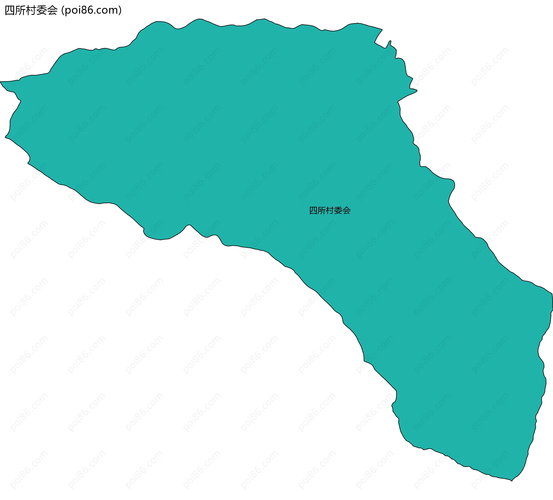 四所村委会边界地图