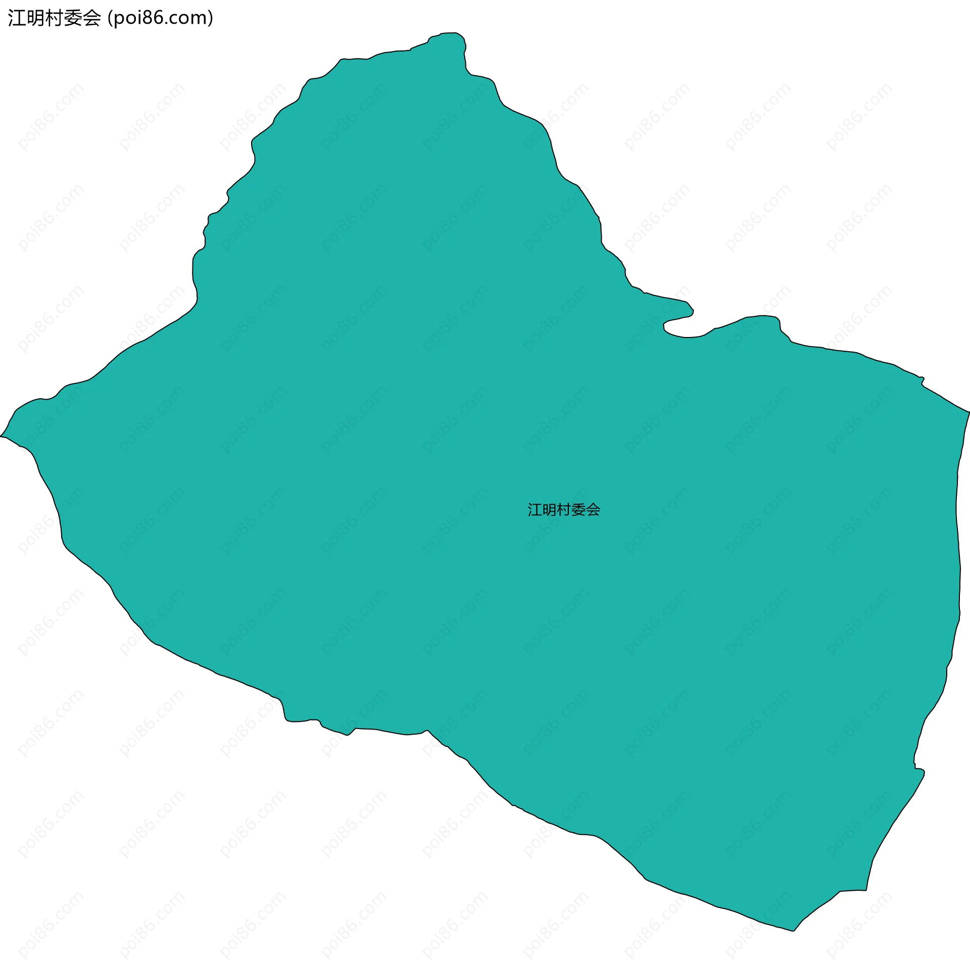 江明村委会边界地图