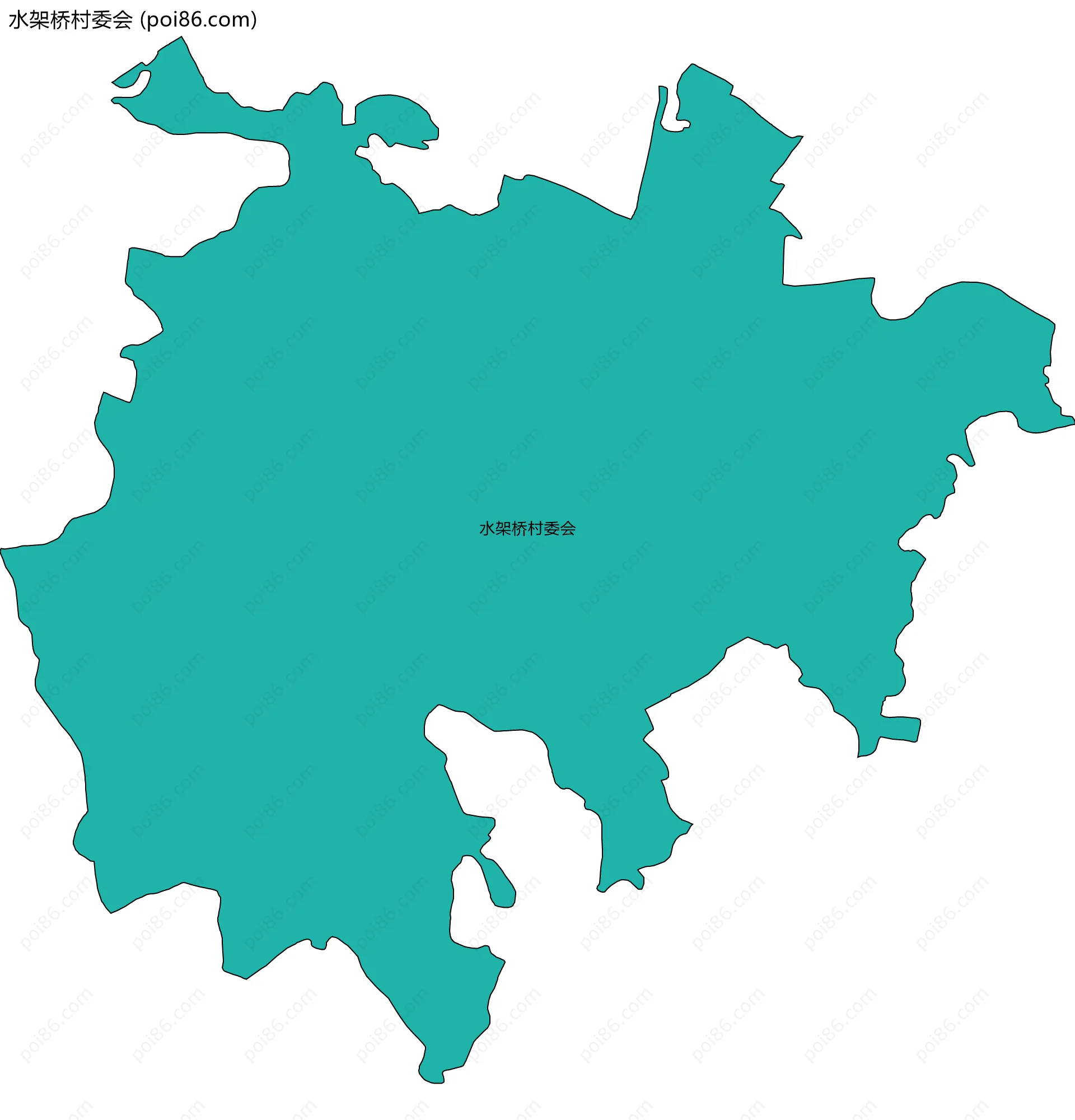 水架桥村委会边界地图