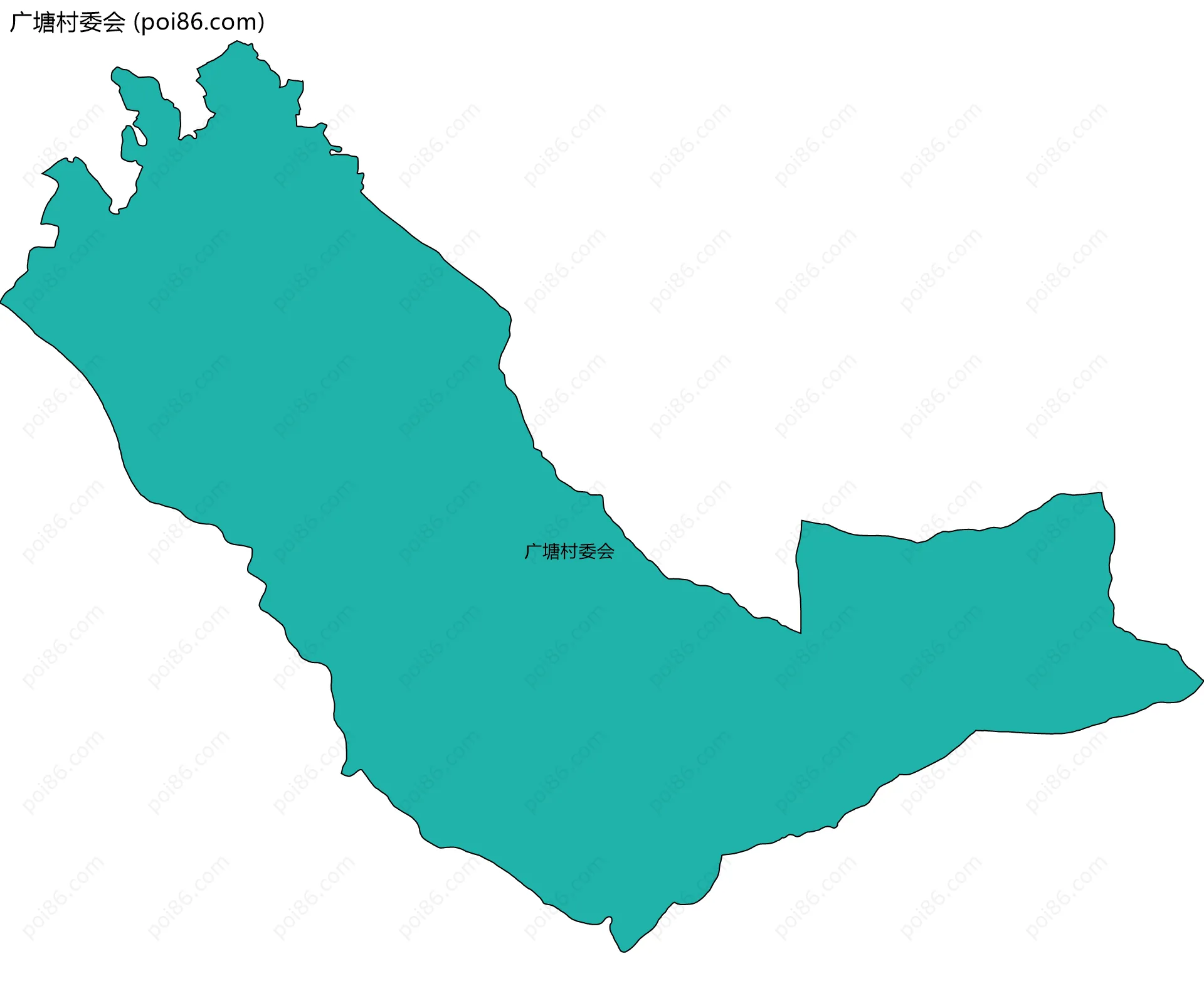 广塘村委会边界地图
