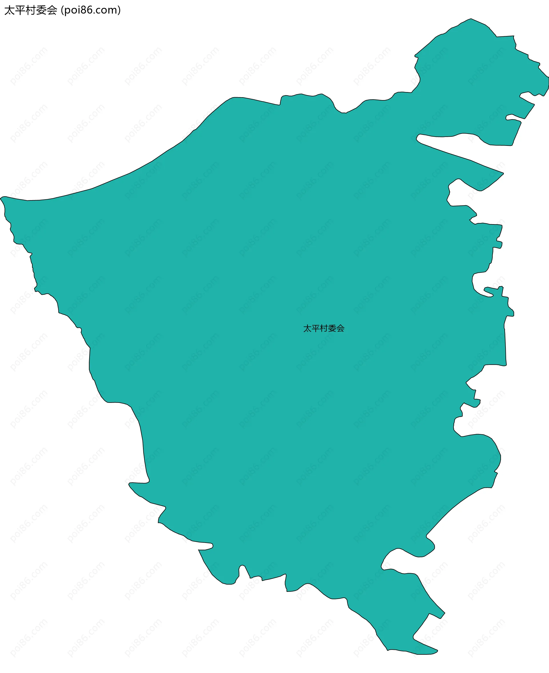 太平村委会边界地图