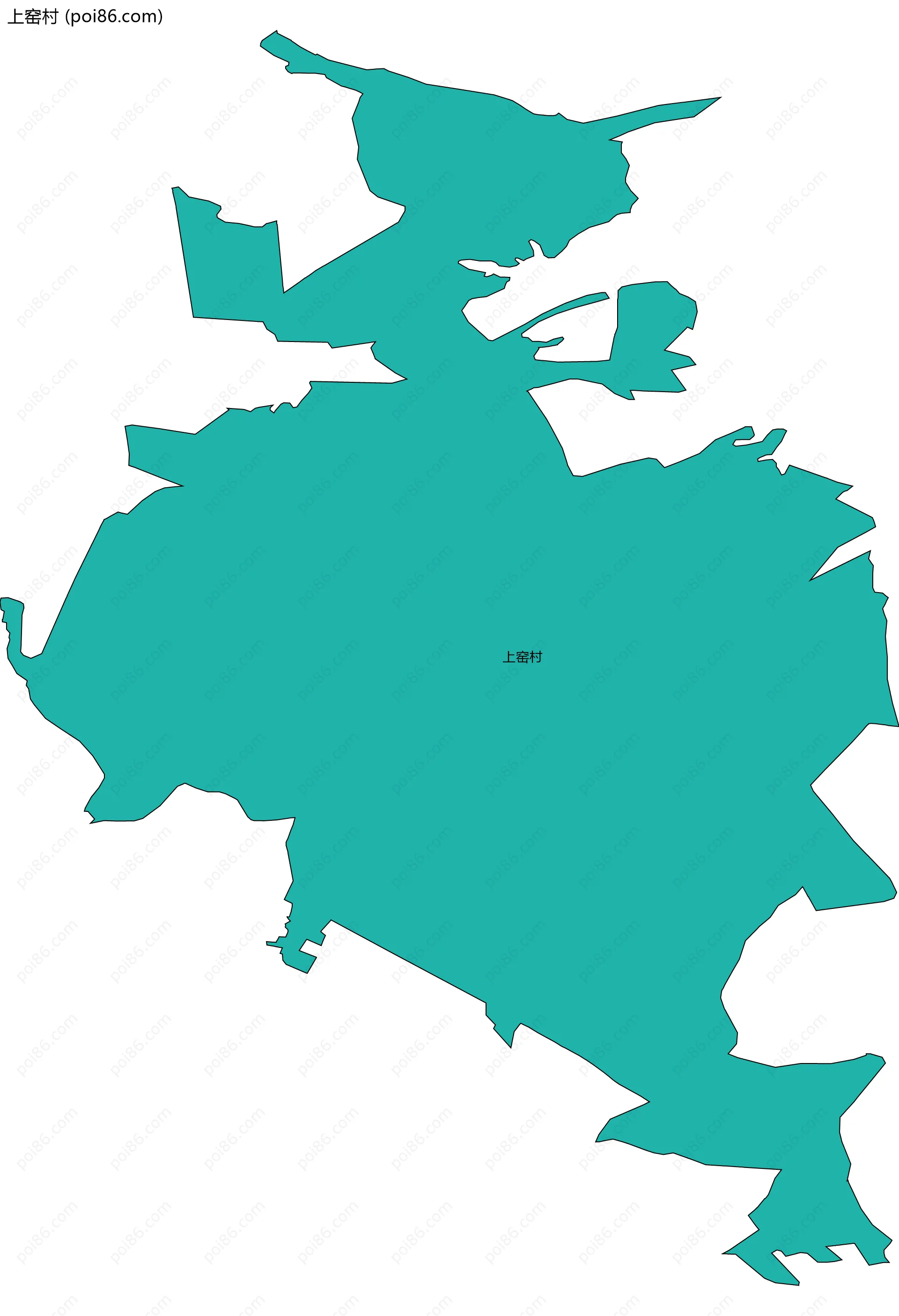 上窑村边界地图