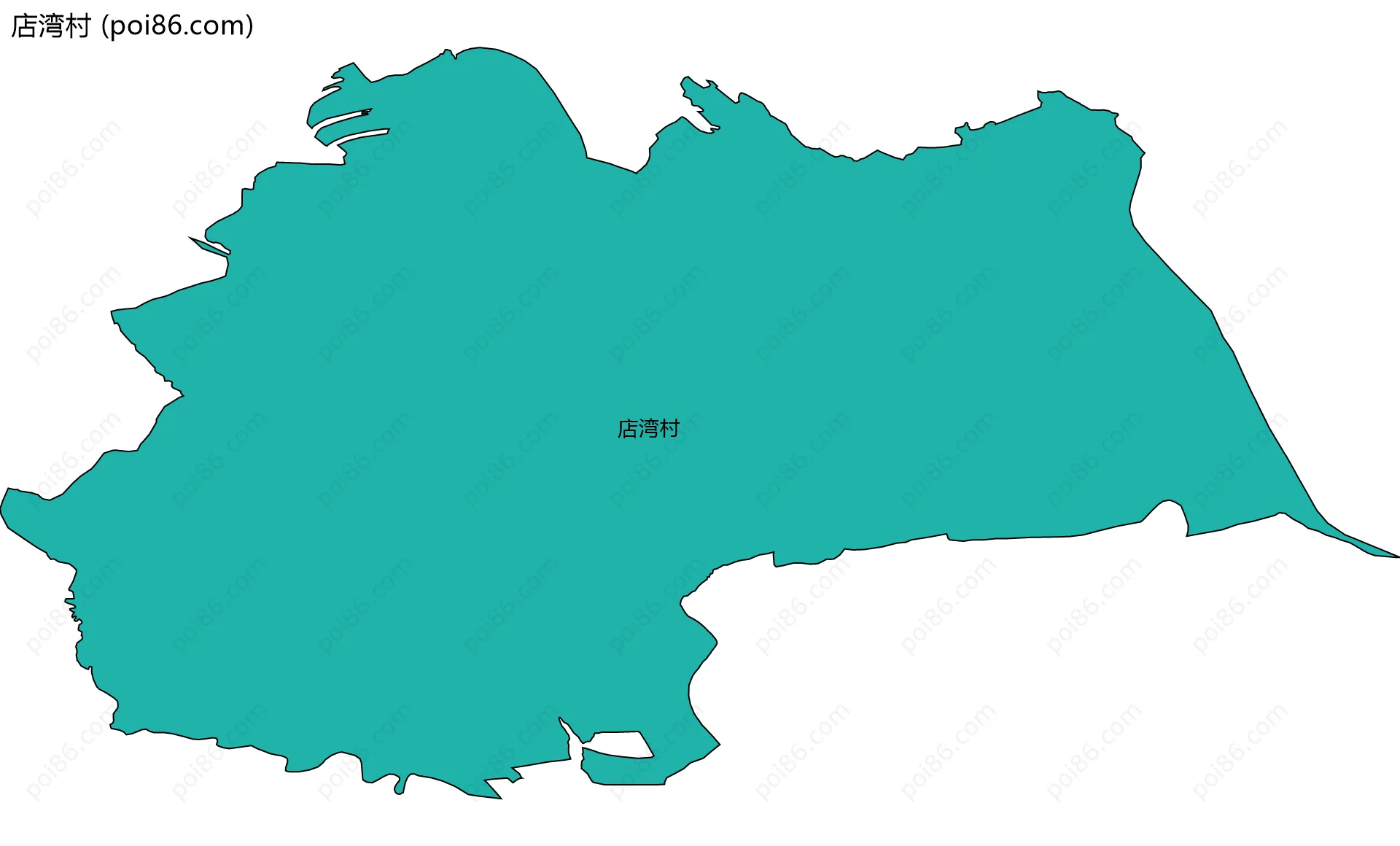 店湾村边界地图