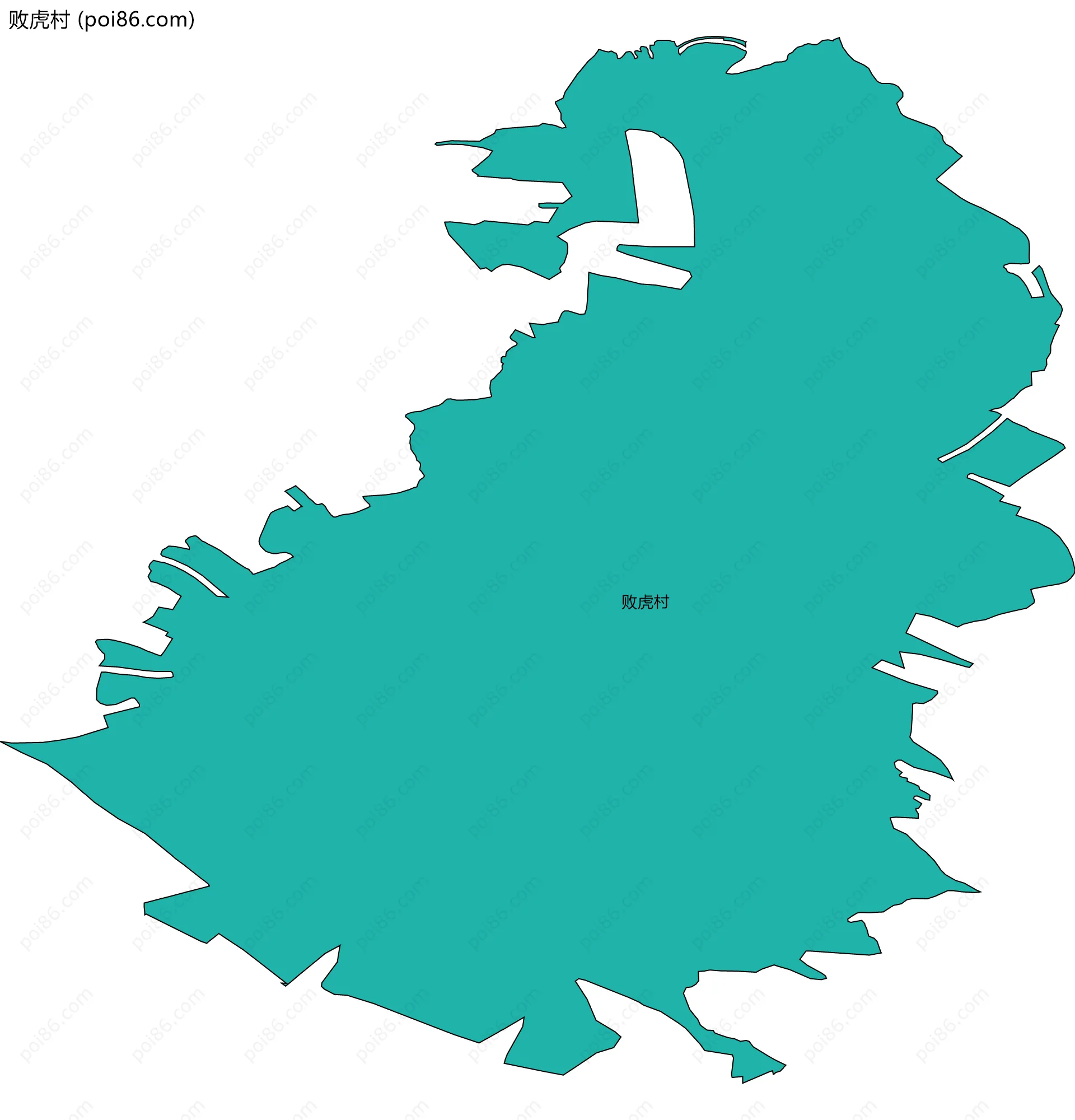 败虎村边界地图