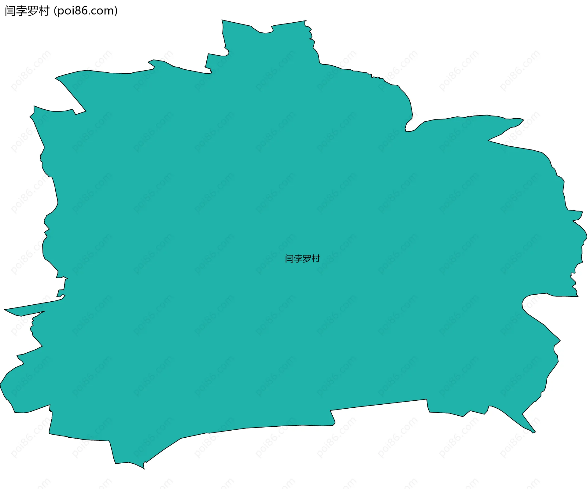闫孛罗村边界地图