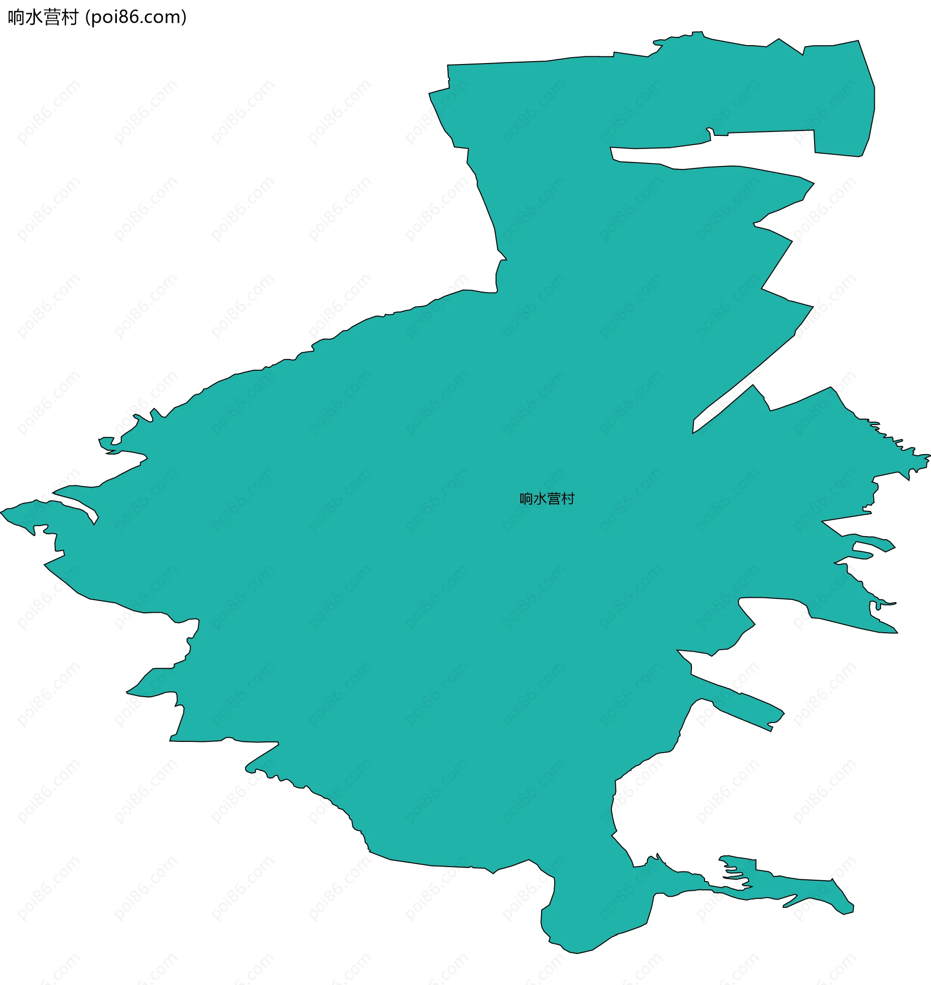 响水营村边界地图