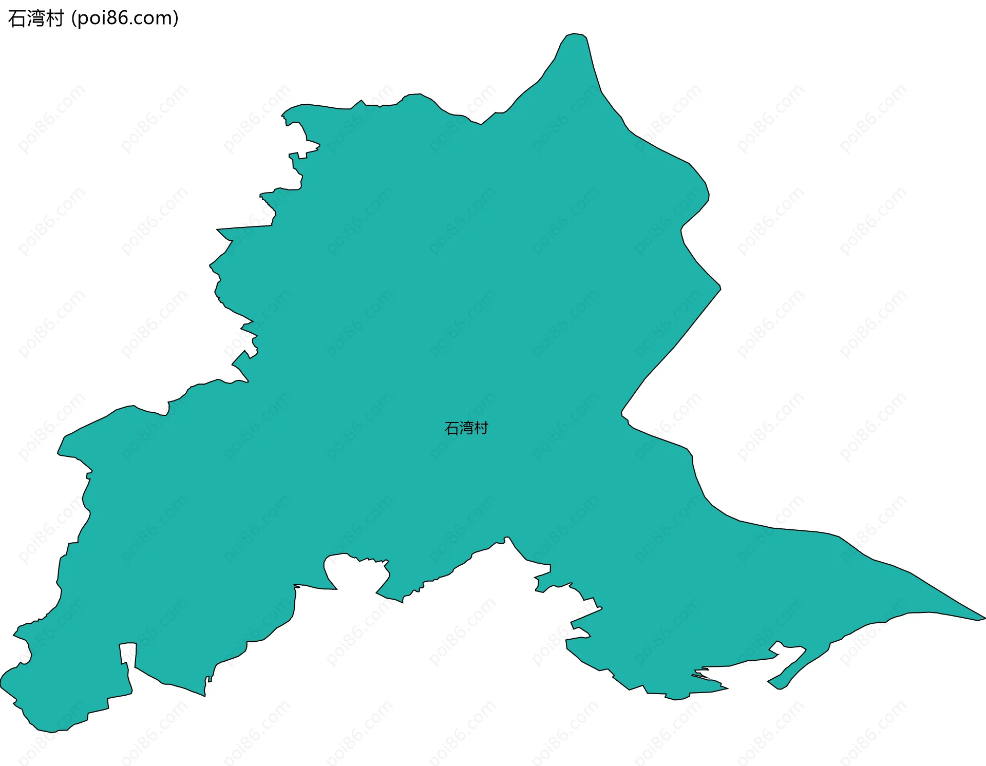 石湾村边界地图