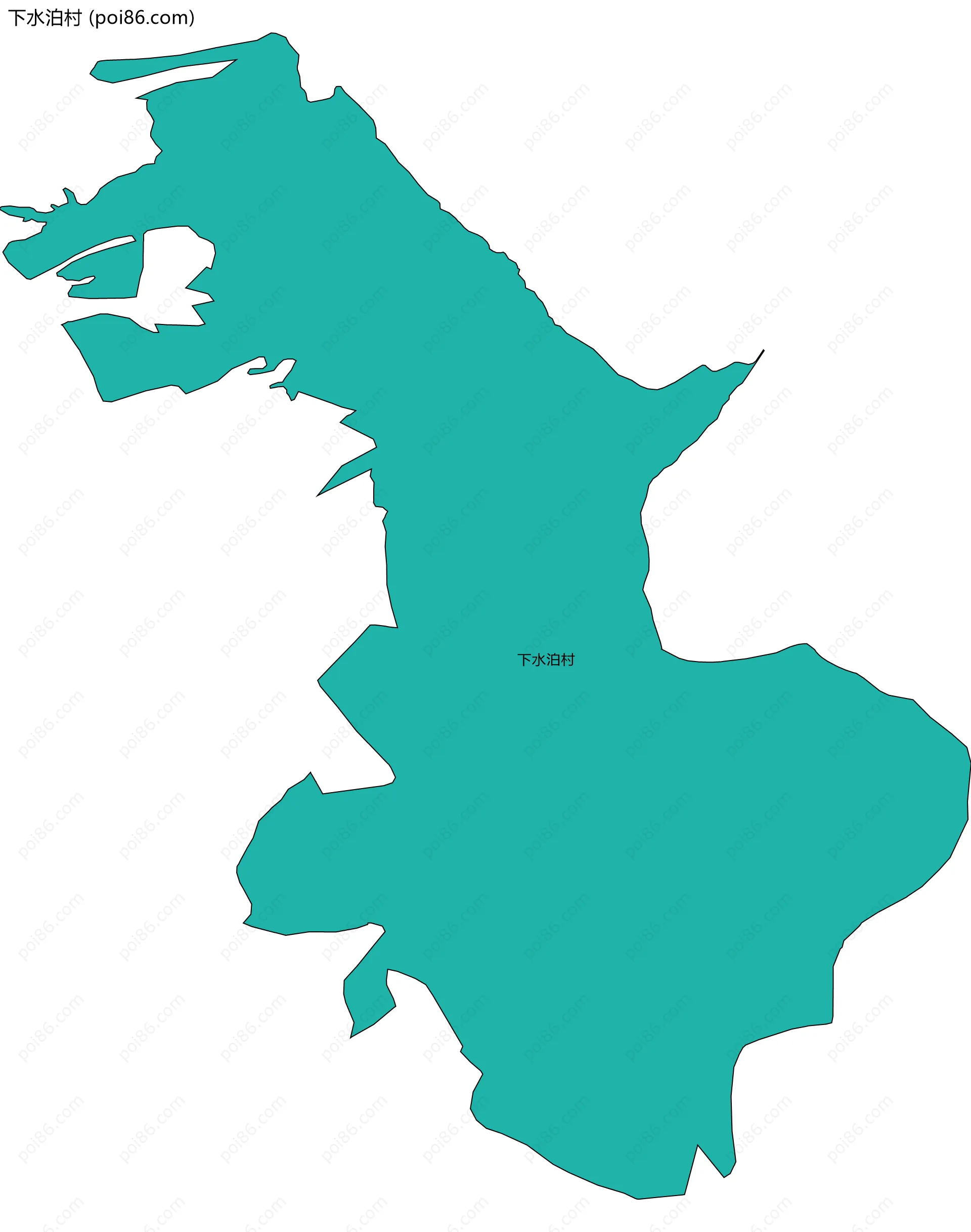 下水泊村边界地图