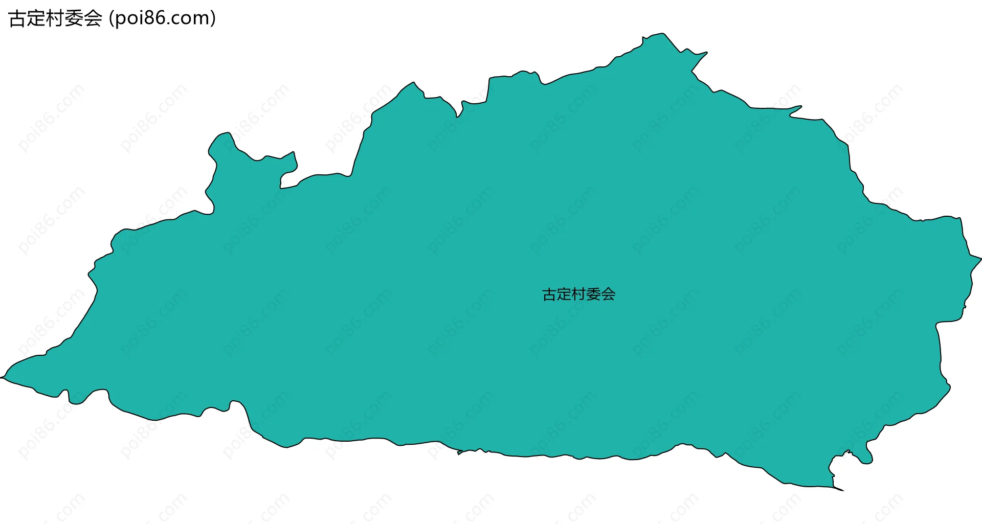 古定村委会边界地图