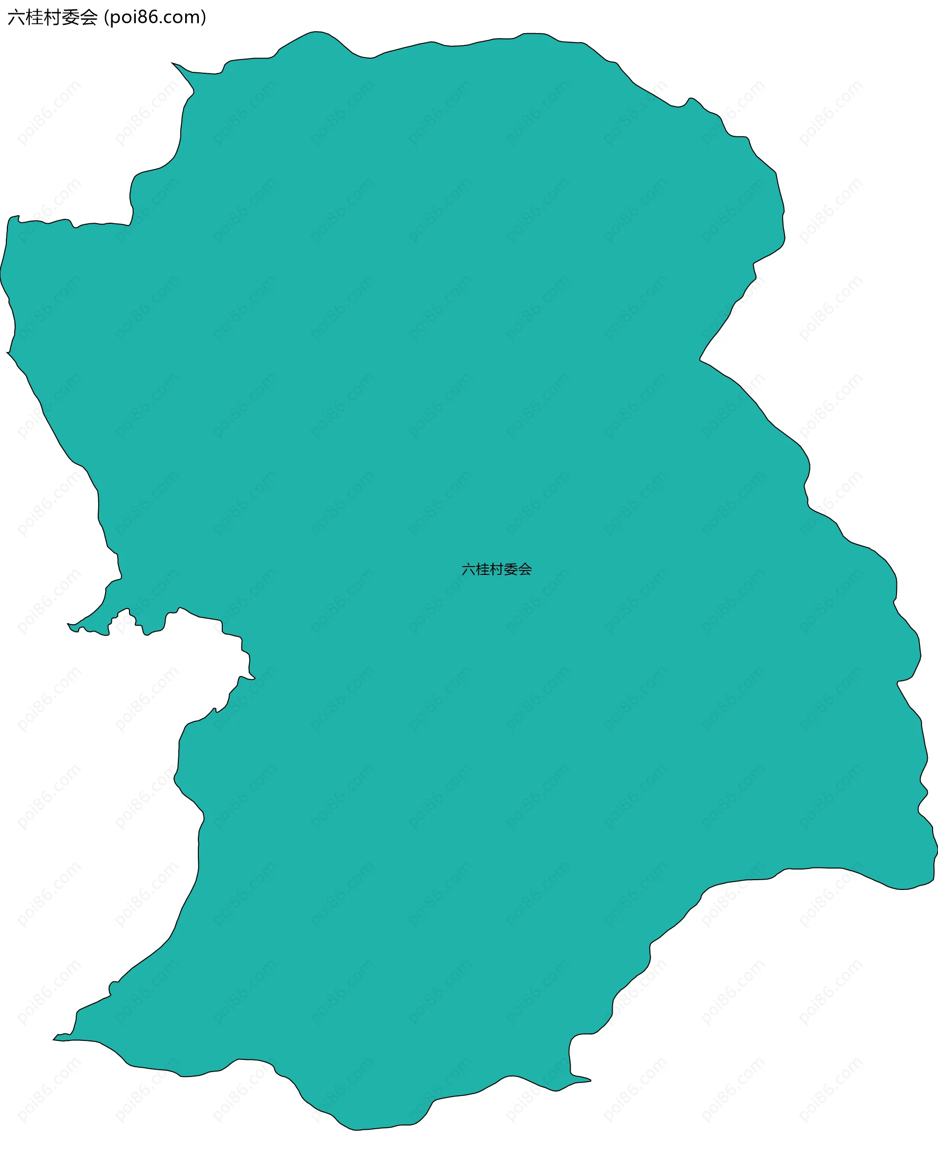 六桂村委会边界地图