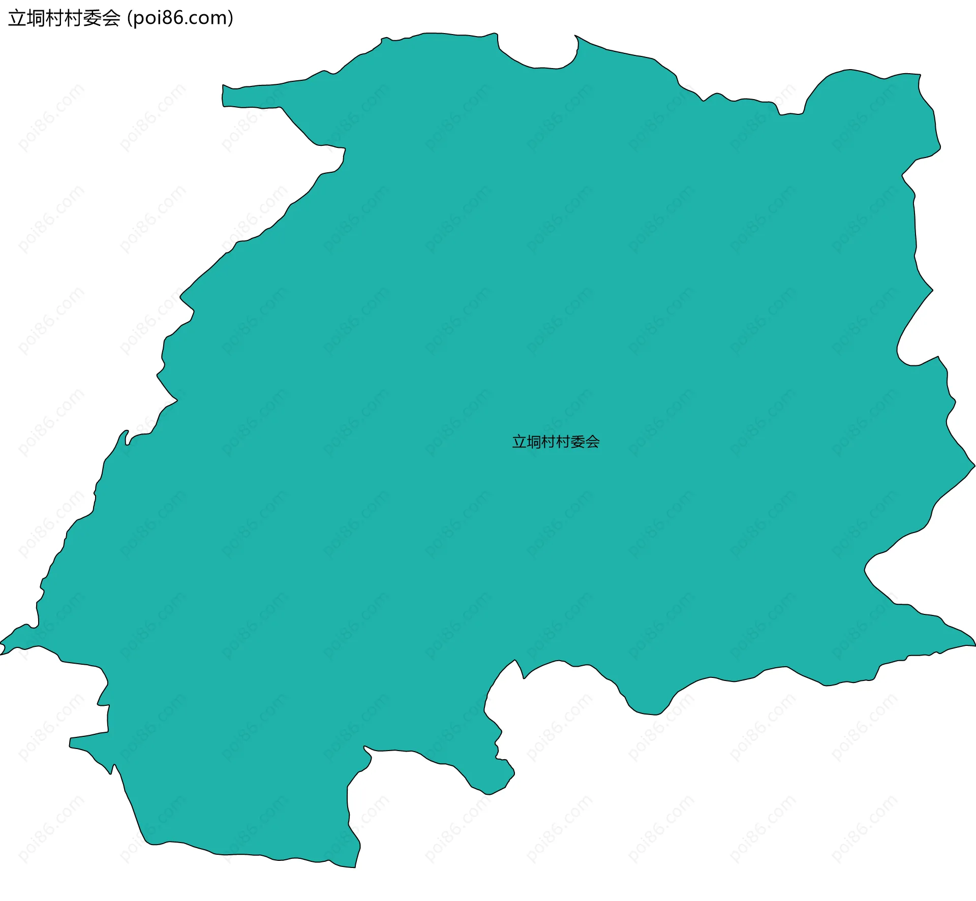 立垌村村委会边界地图