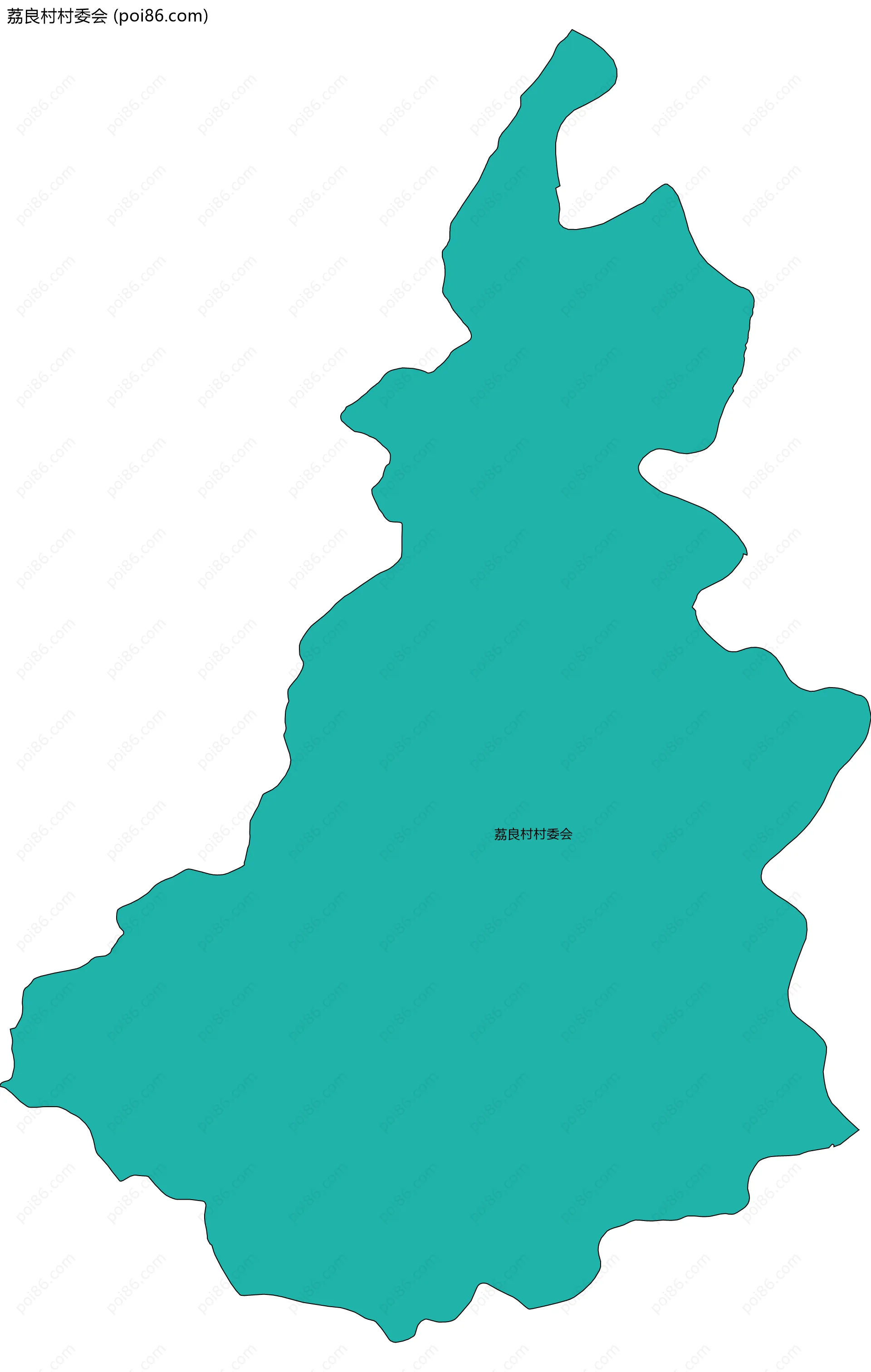 荔良村村委会边界地图