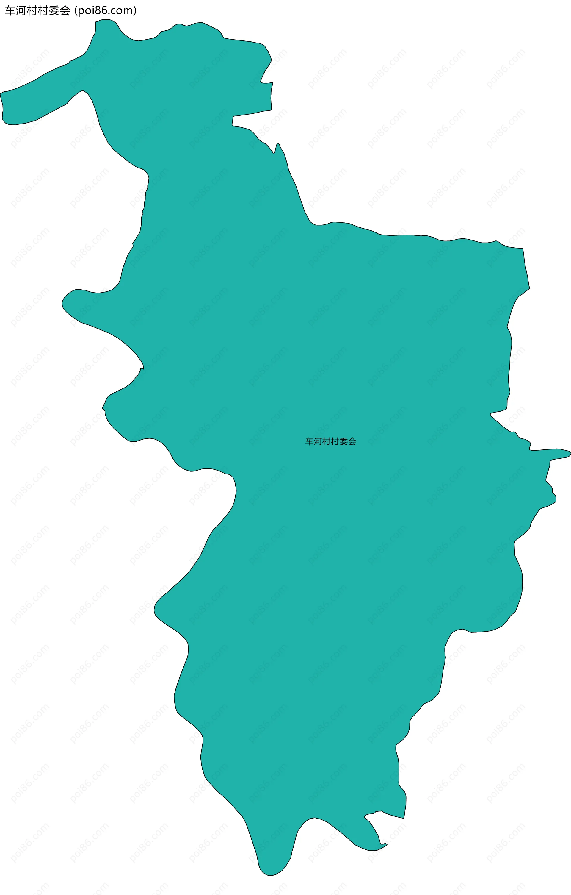 车河村村委会边界地图