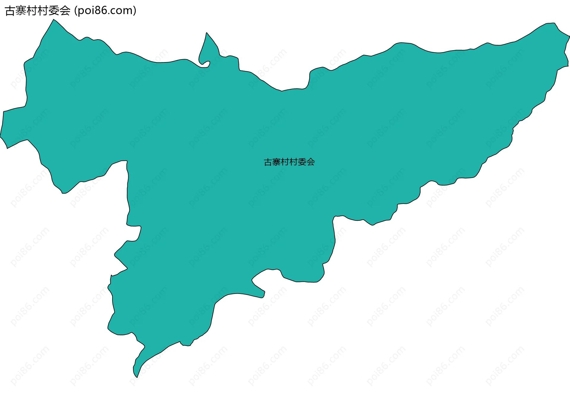 古寨村村委会边界地图