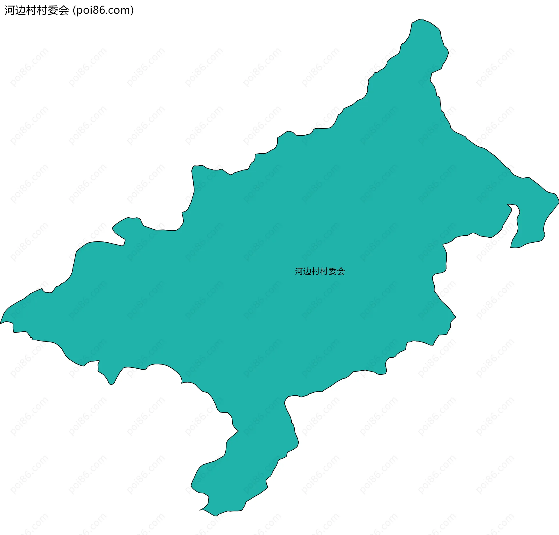 河边村村委会边界地图