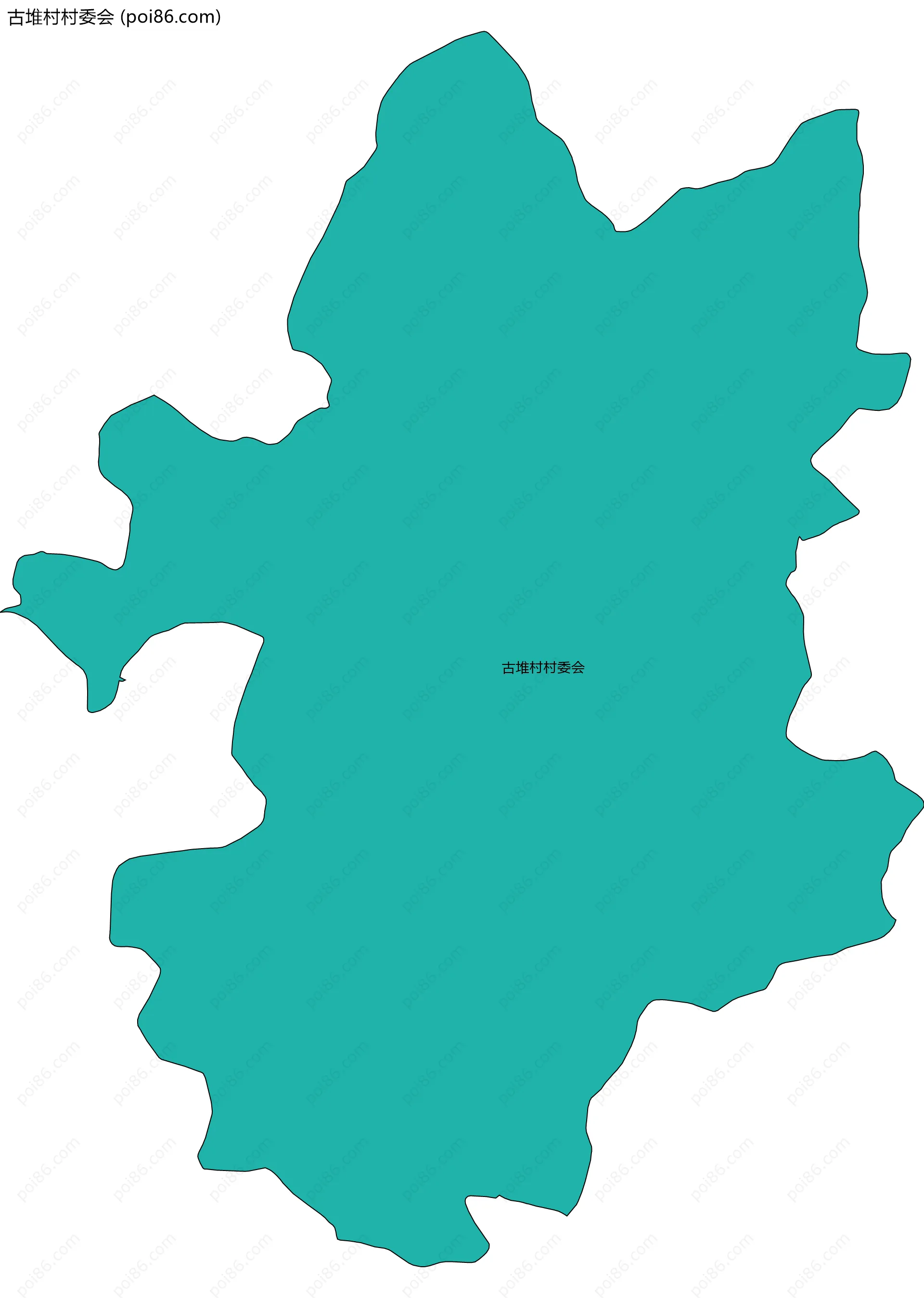 古堆村村委会边界地图