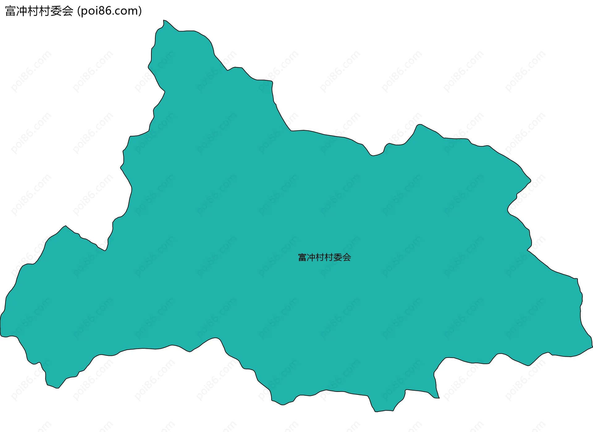 富冲村村委会边界地图