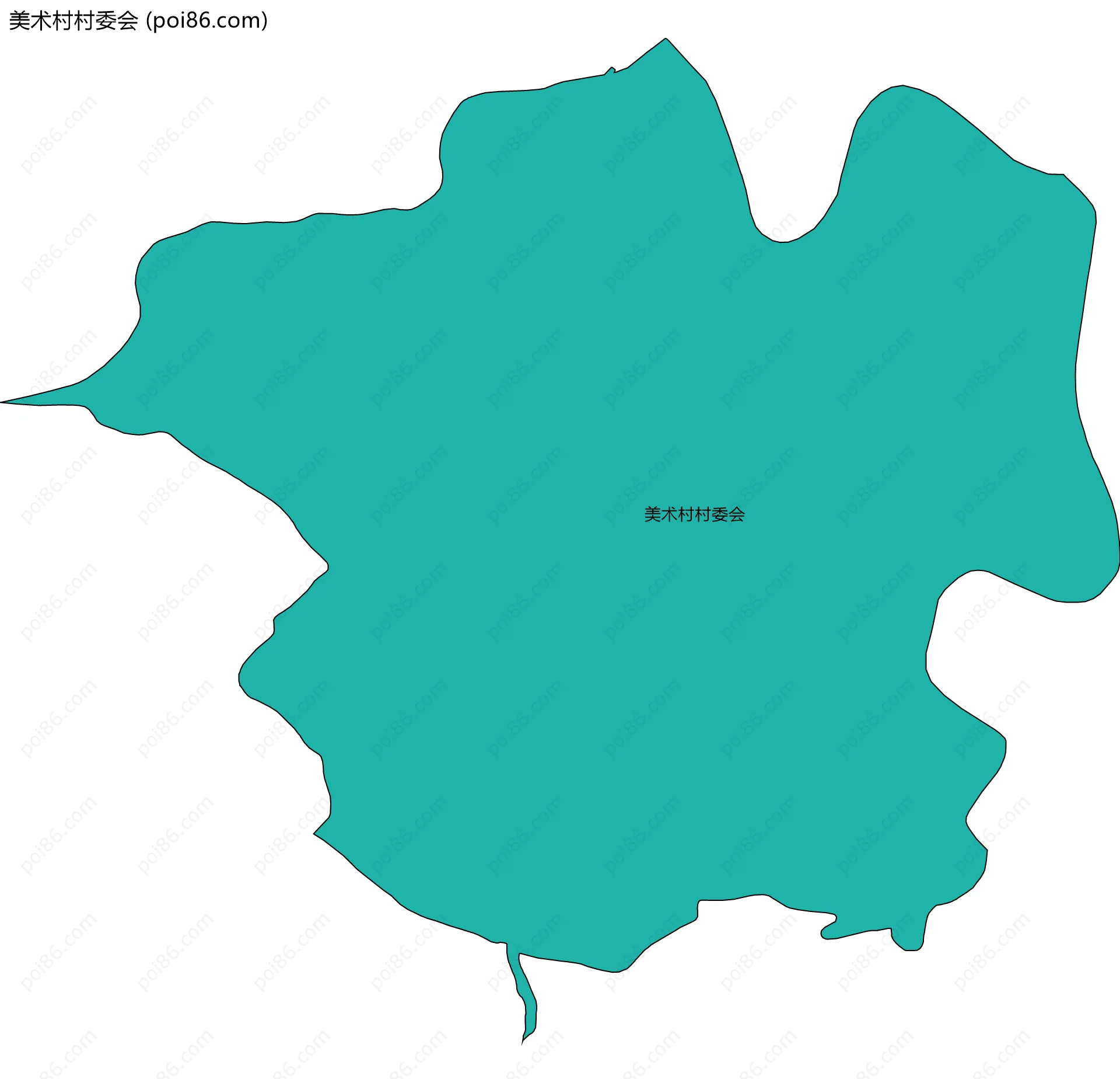 美术村村委会边界地图