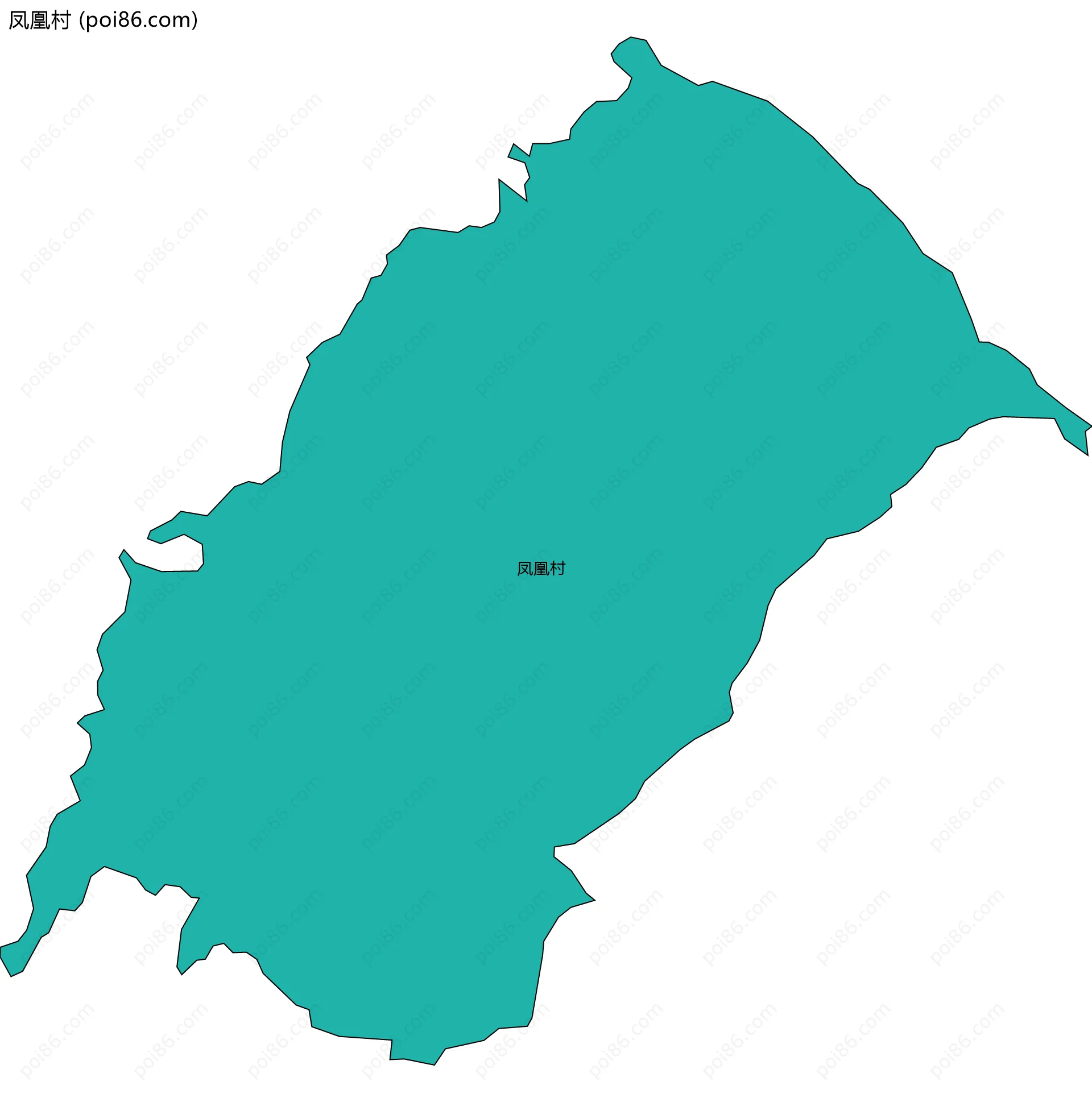 凤凰村边界地图