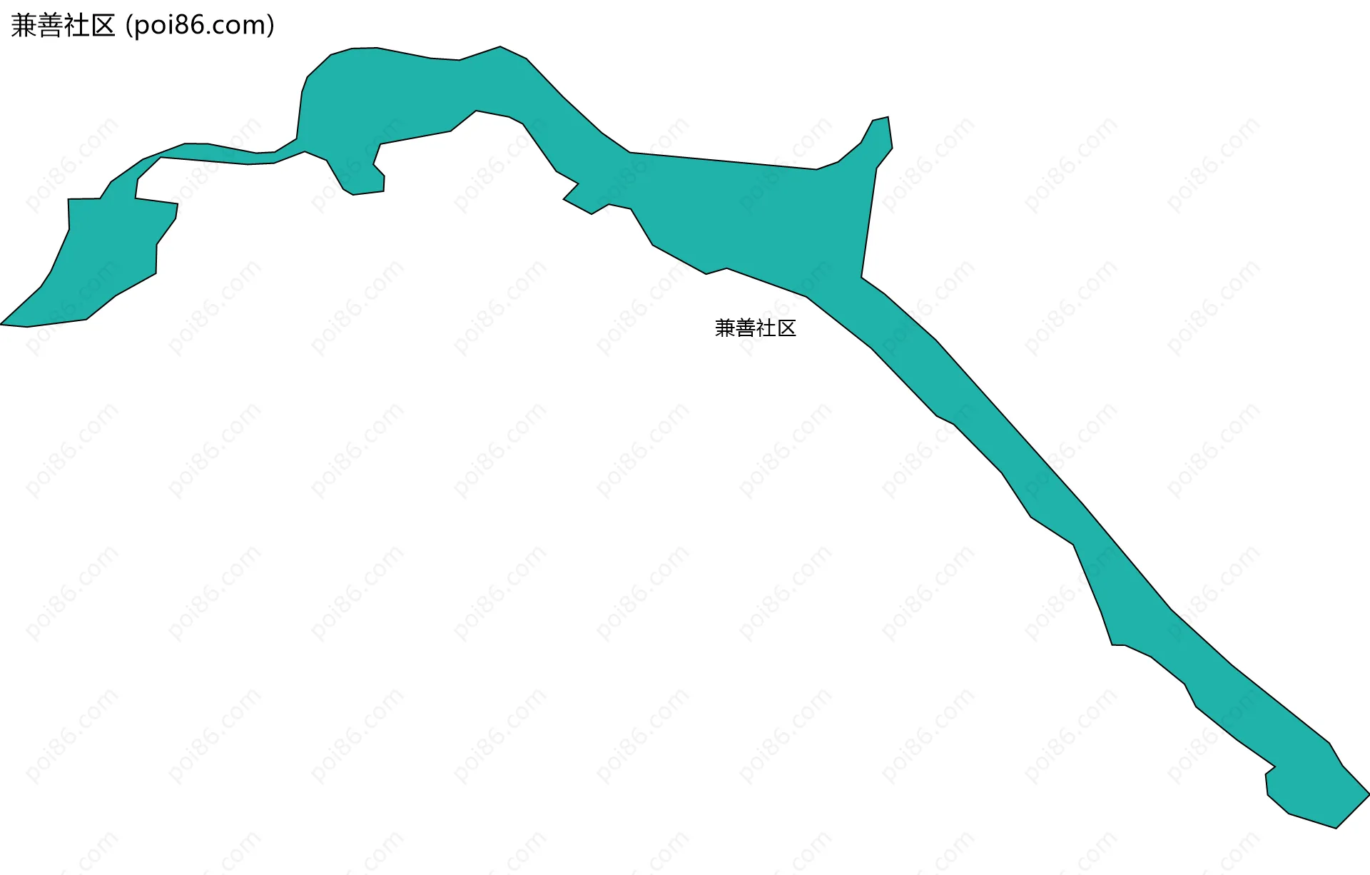 兼善社区边界地图